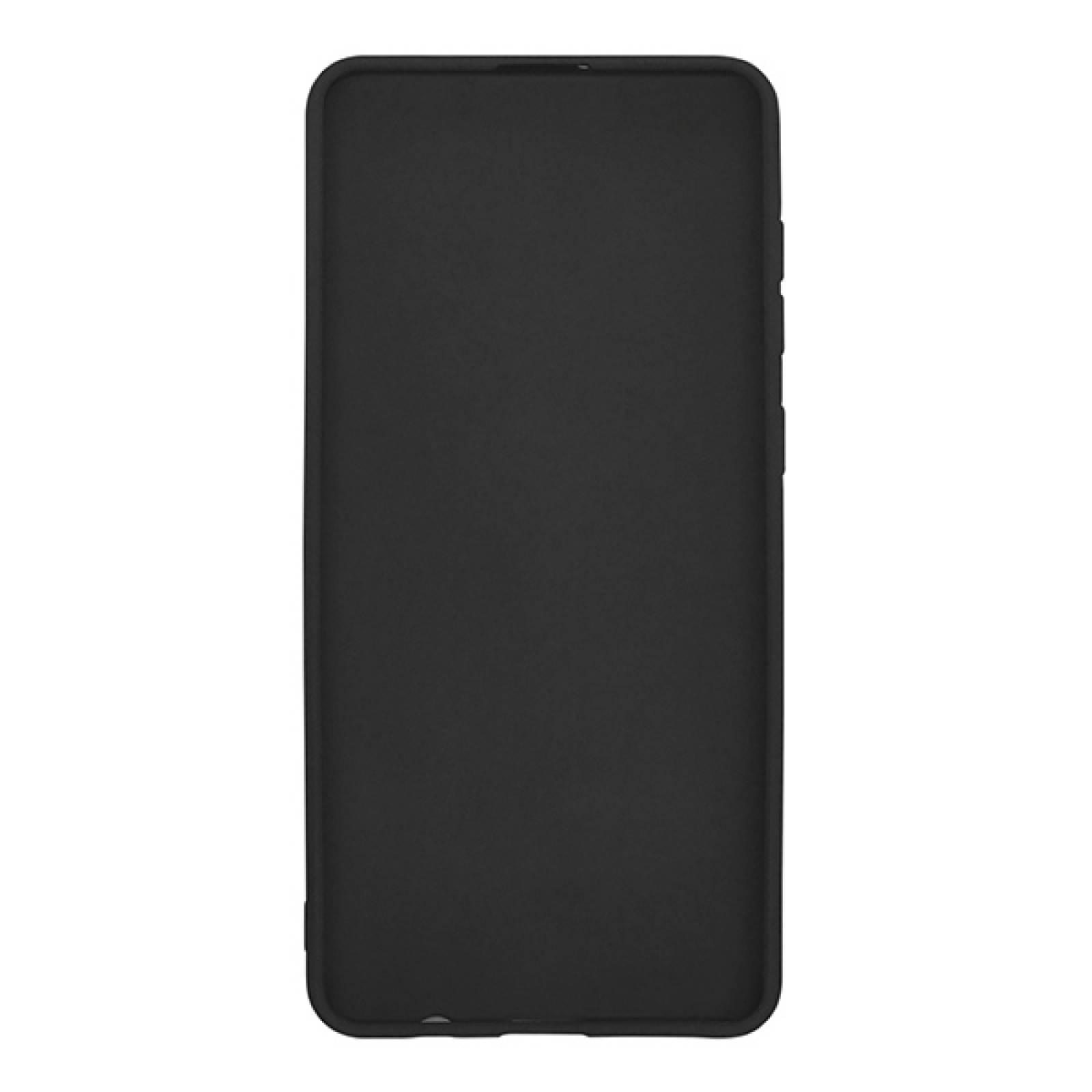 Funda Case de Silicon Suave Protector Acabado Mate para Motorola One Vision Negro