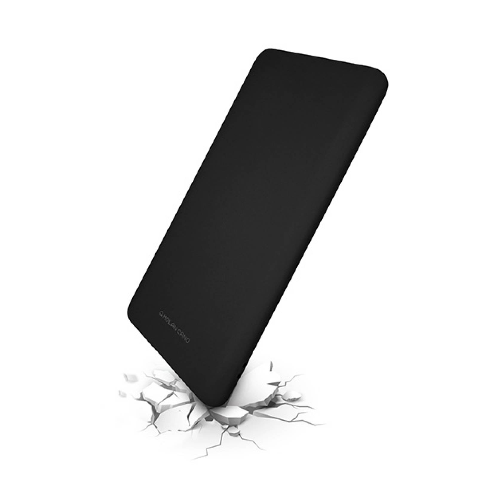 Funda Case de Silicon Suave Protector Acabado Mate para Motorola One Vision Negro