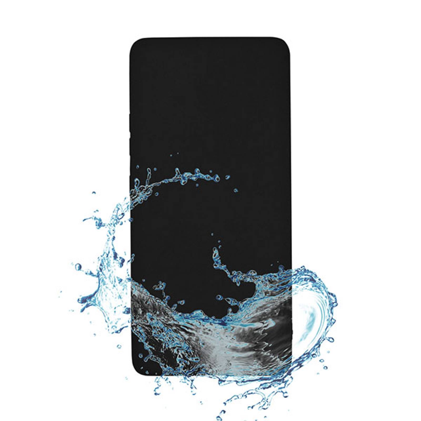 Funda Case de Silicon Suave Protector Acabado Mate para Motorola One Vision Negro