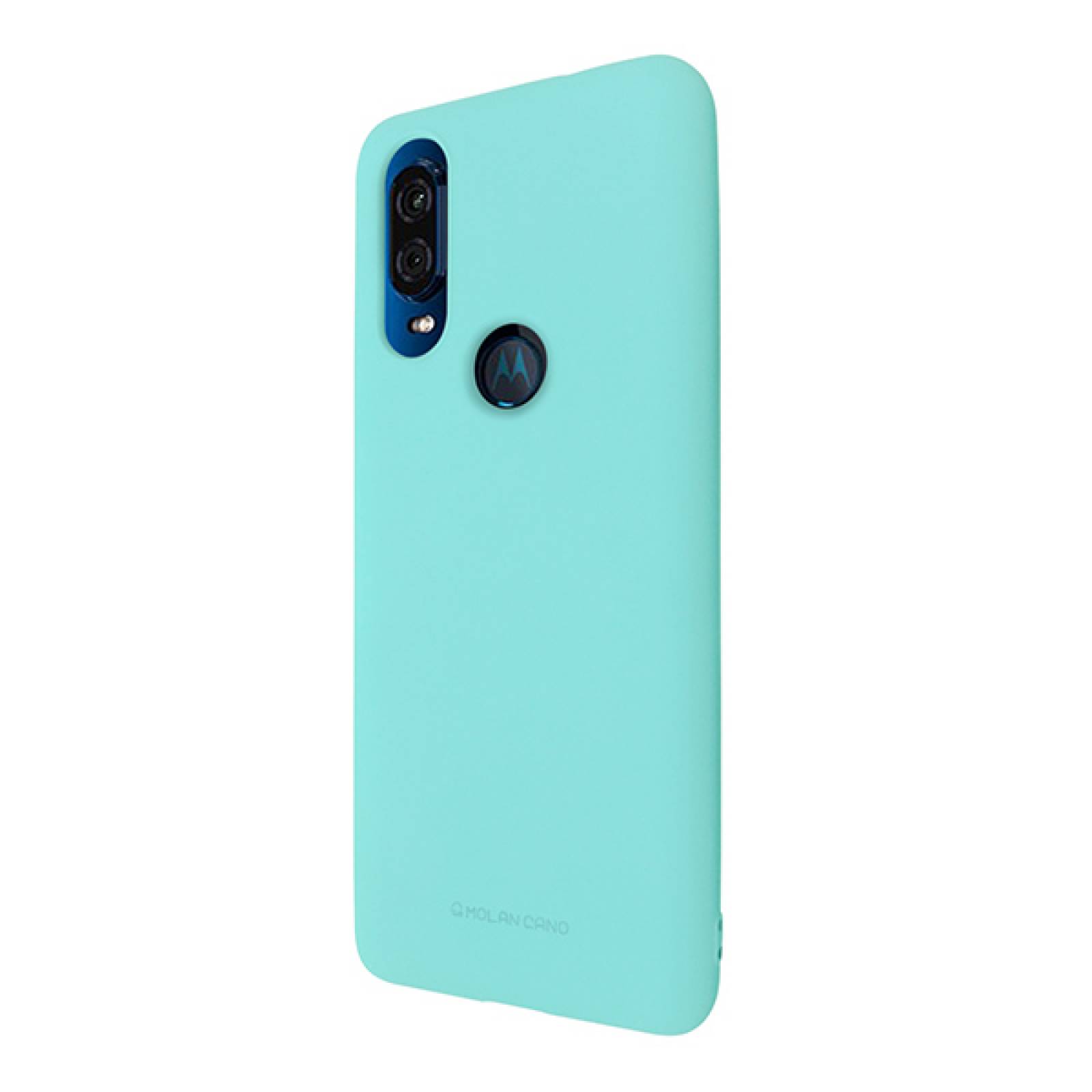 Funda Case de Silicon Suave Protector Acabado Mate para Motorola One Vision Menta
