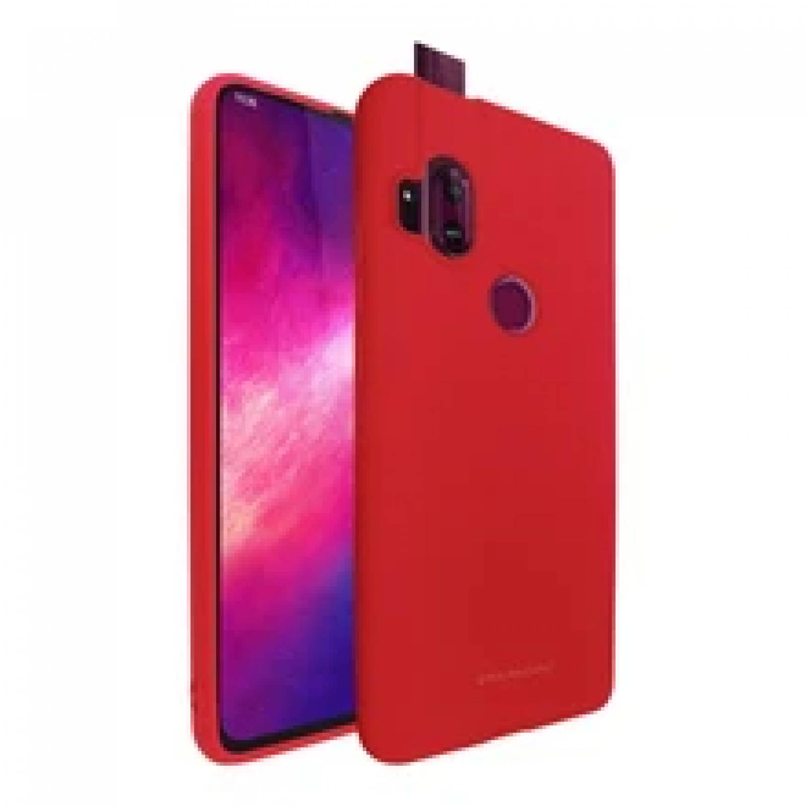 Funda Molan Cano Para Xiaomi Redmi Note 8 Silicon Suave Acabado Mate Rojo