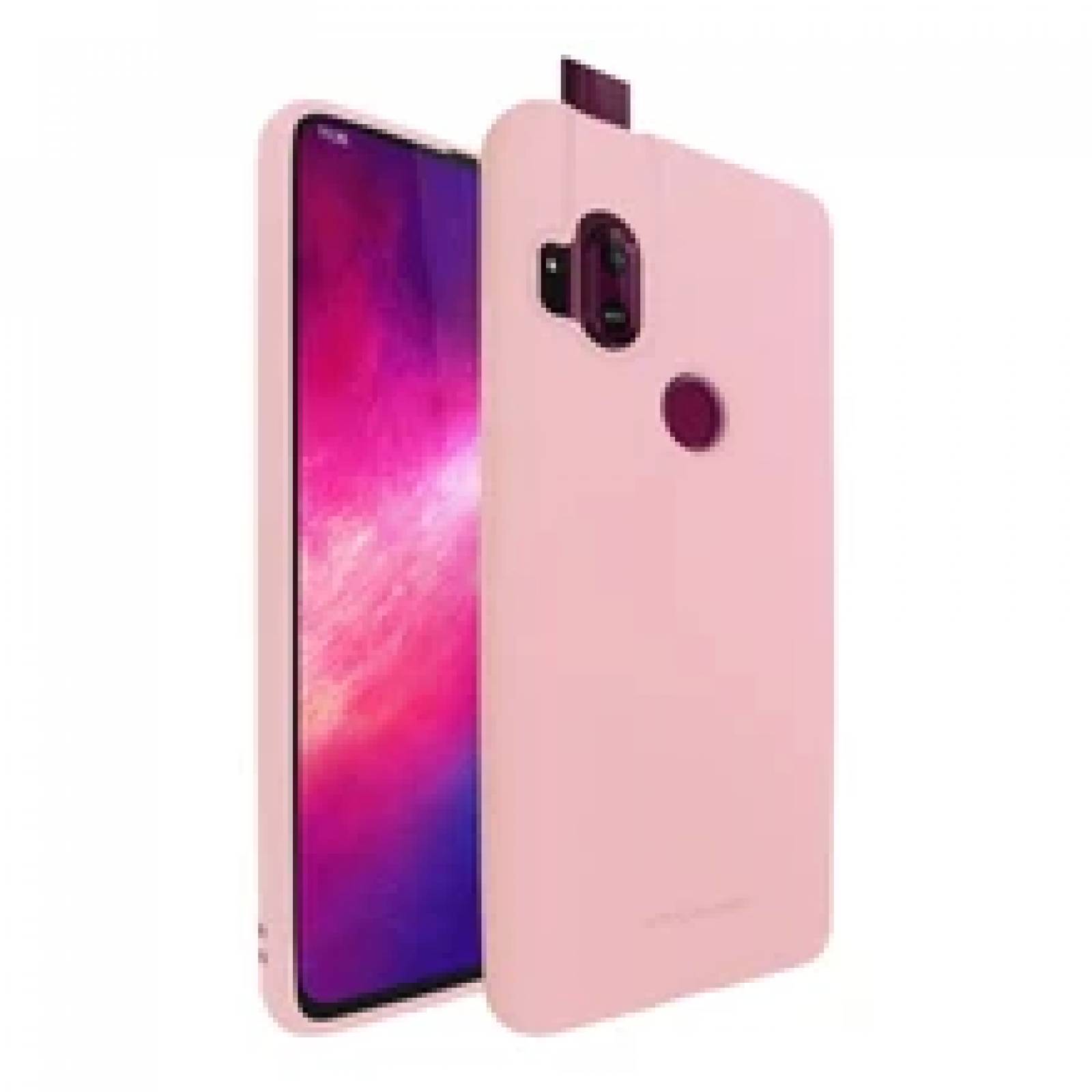 Funda Molan Cano Case De Silicon Suave Para Motorola Moto One Hyper Rosa