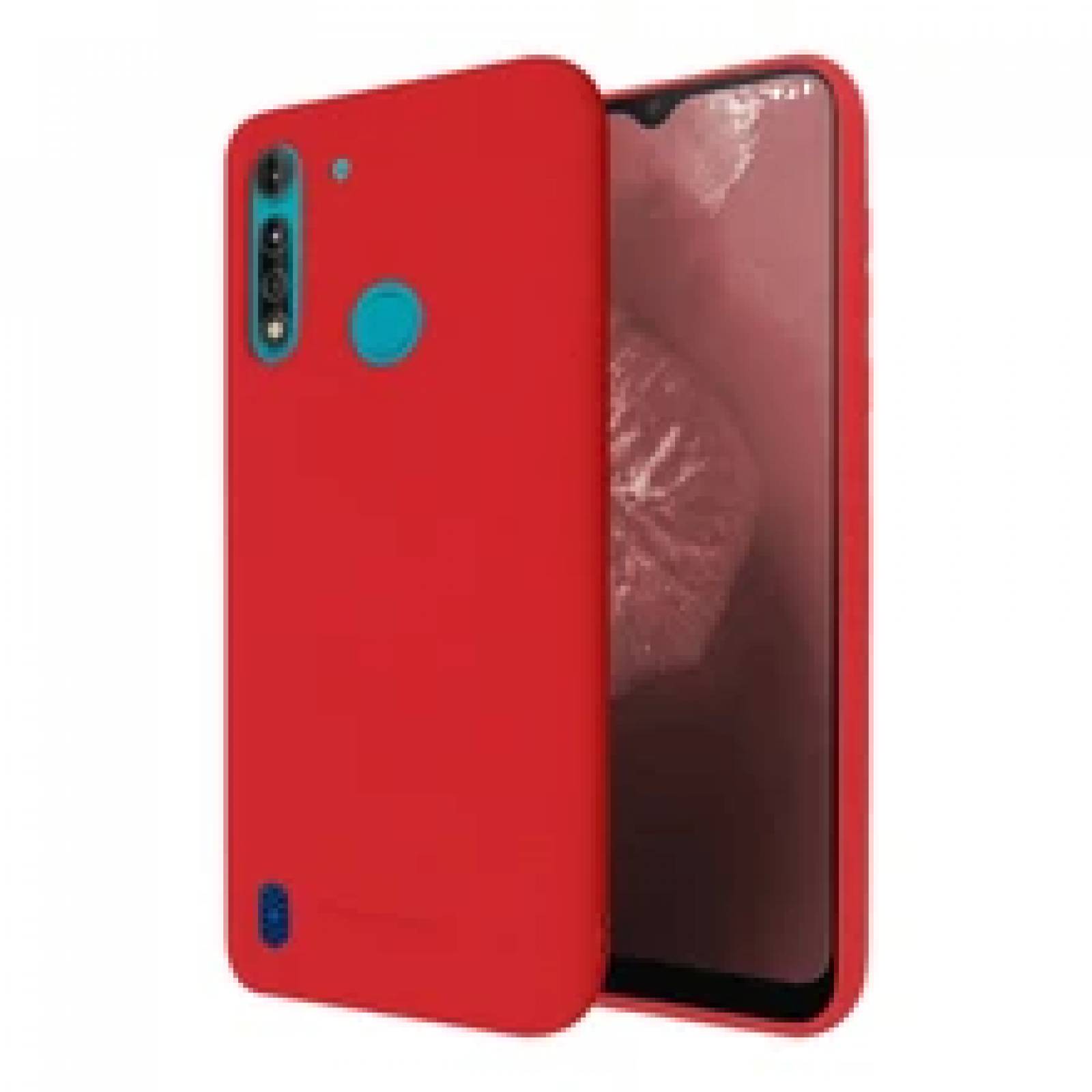 Funda Molan Cano Case De Silicon Suave Para Motorola Moto G8 Power Lite Rojo