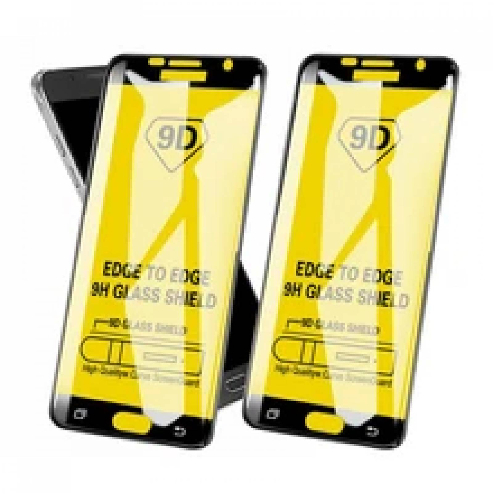 2 Piezas Vidrio Templado 9D contorno Negro para Samsung A32 4G