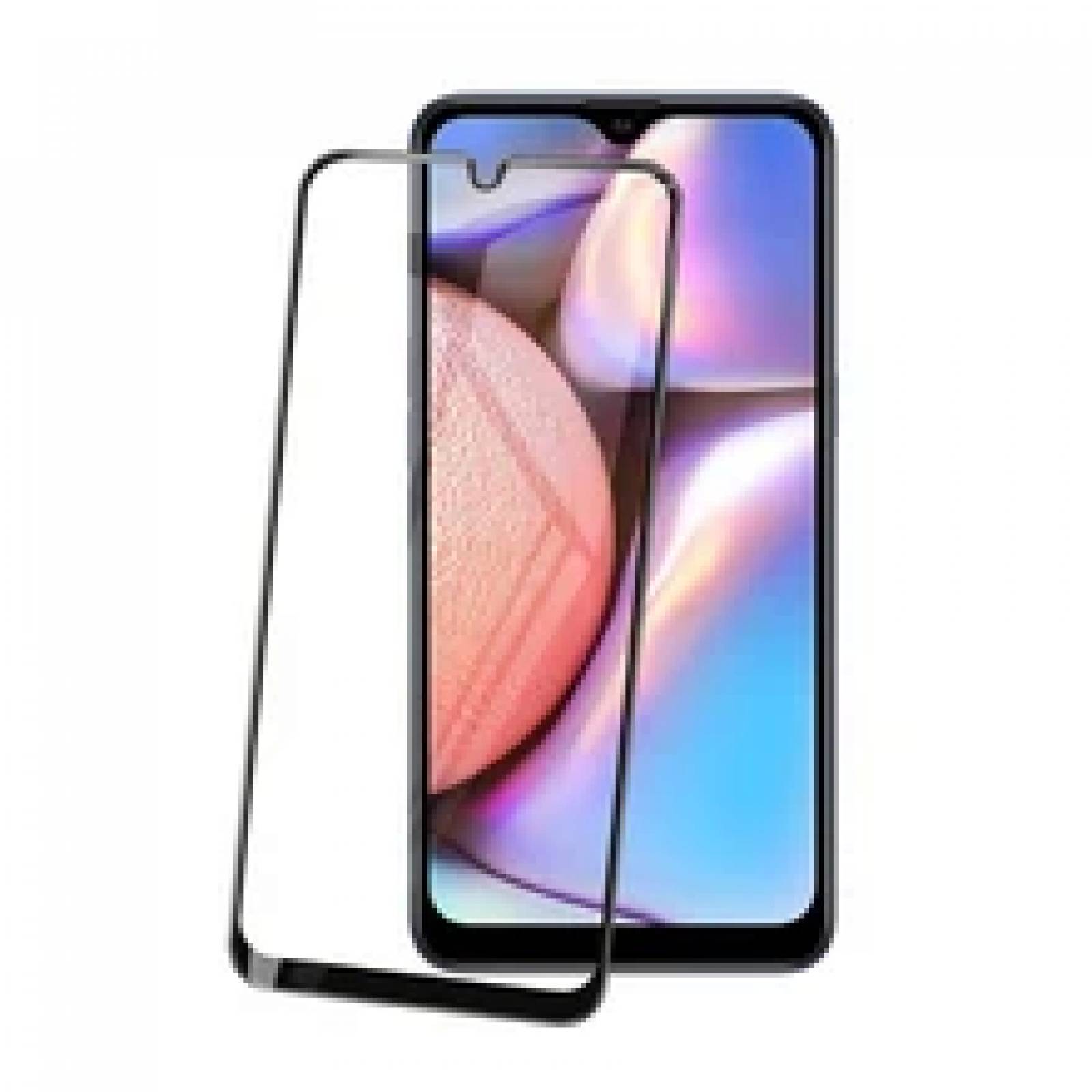 2 Piezas Vidrio Templado 9D contorno Negro para Samsung A10S