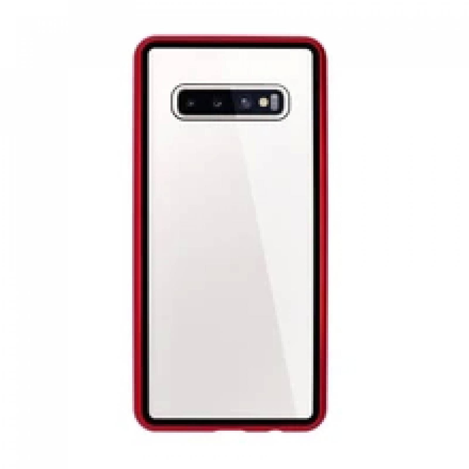 Funda Magnetica Atti Para Samsung S10 Plus Rojo