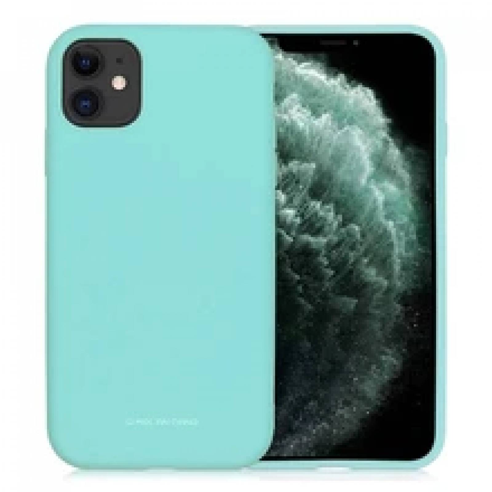 Funda Molan Cano Case De Silicon Suave Para Iphone 11 Sin Orifico Menta