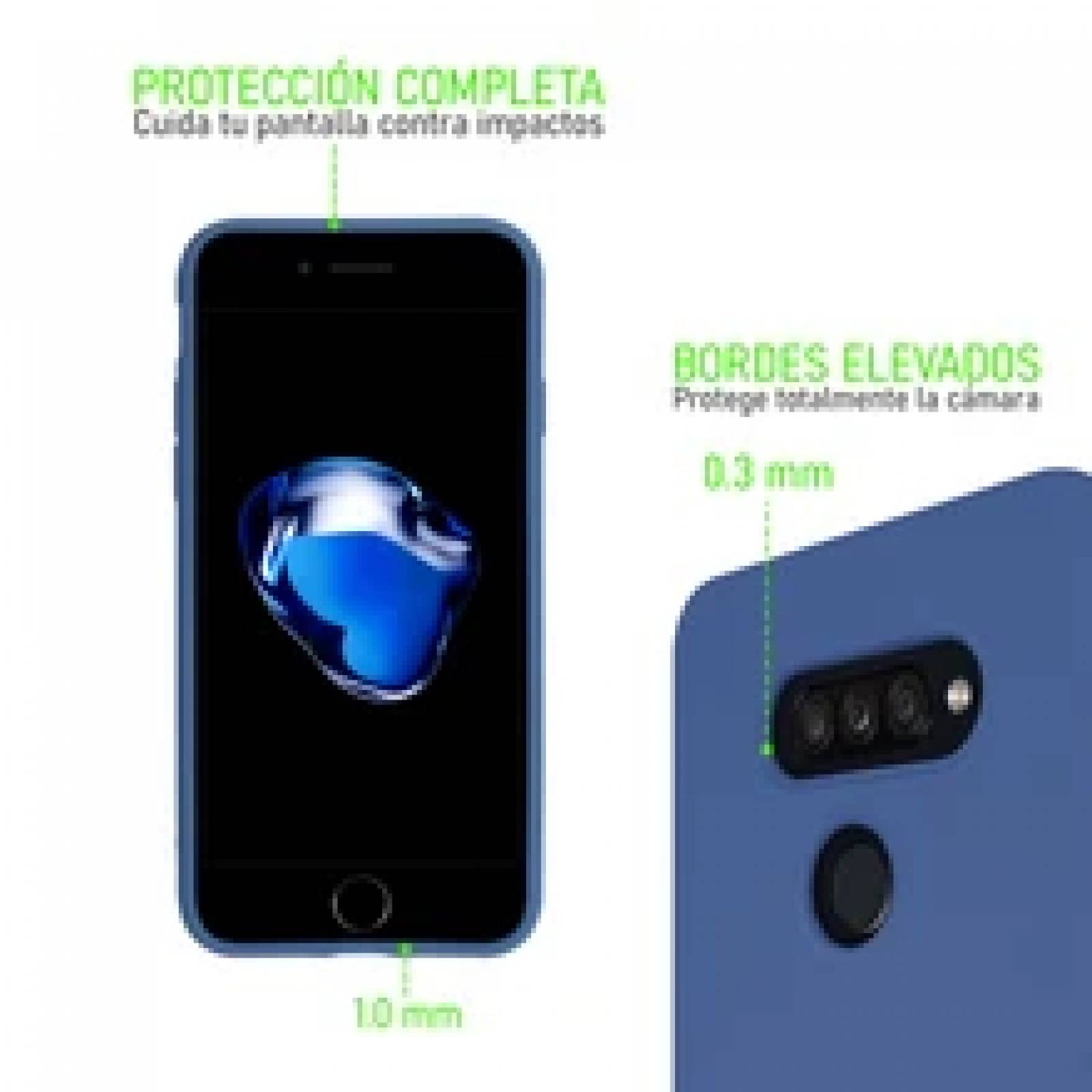 Funda The iCase Silicona Borde Cámara Para Samsung S20 Fe Azul - The iCase