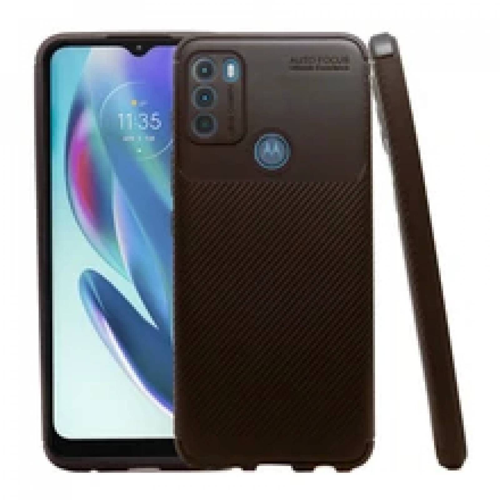Atti Rugged Carbon Motorola Moto G50 4g Cafe 1pz Mas Mica 9D