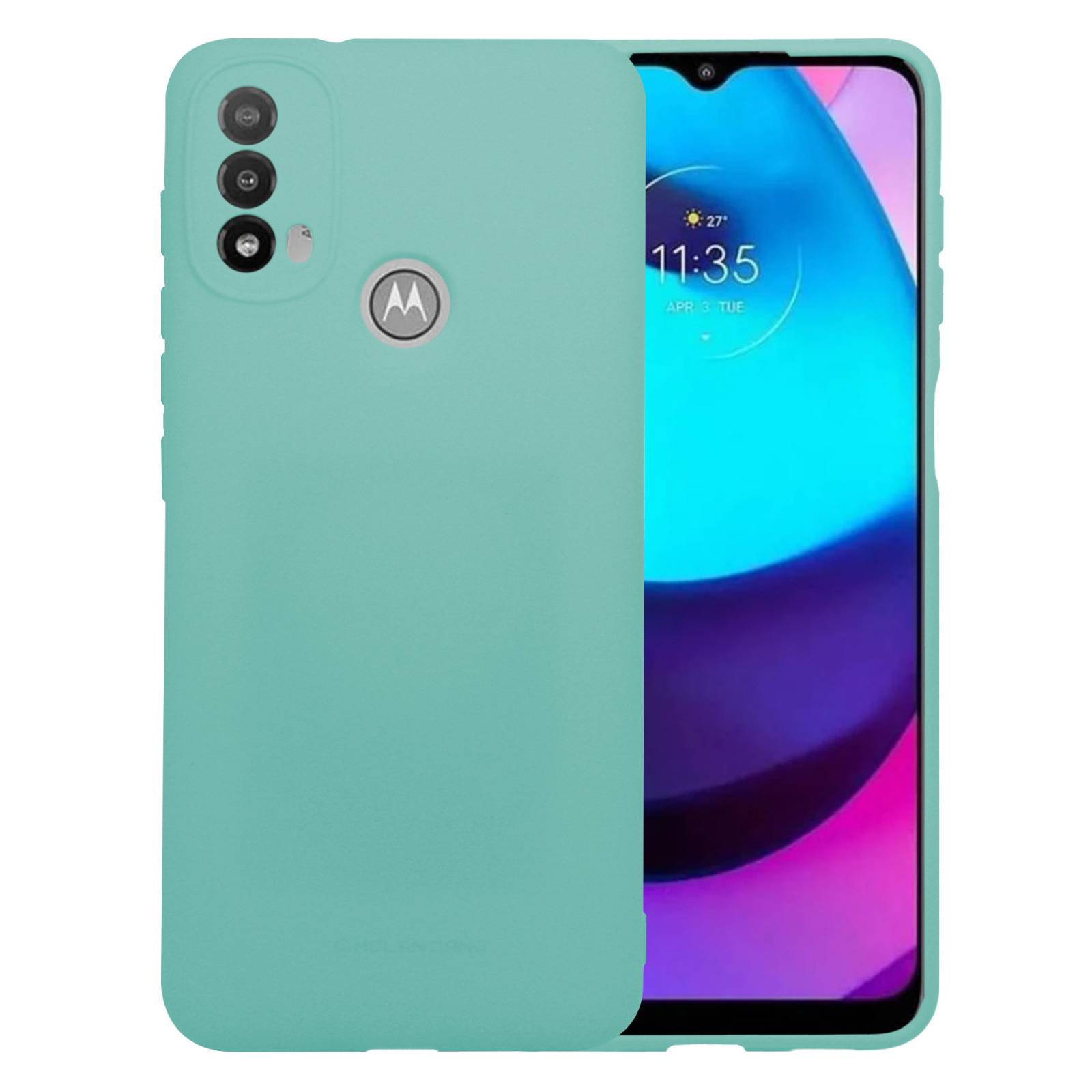 Funda Molan Cano Soft Jelly Case Para Motorola Moto E20 Negro