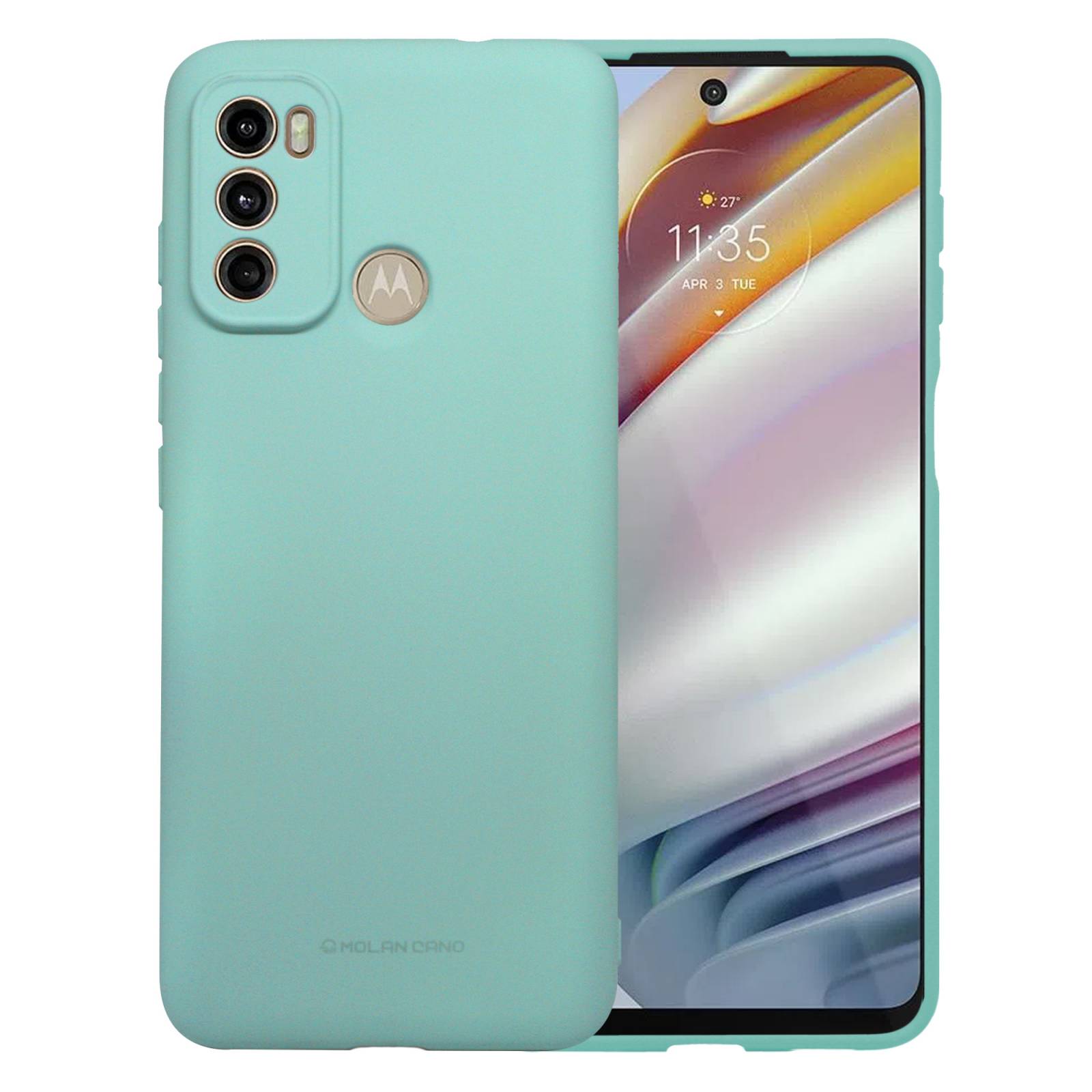 Funda Molan Cano Soft Jelly Case Para Motorola Moto G60,G40 Fuision Negro