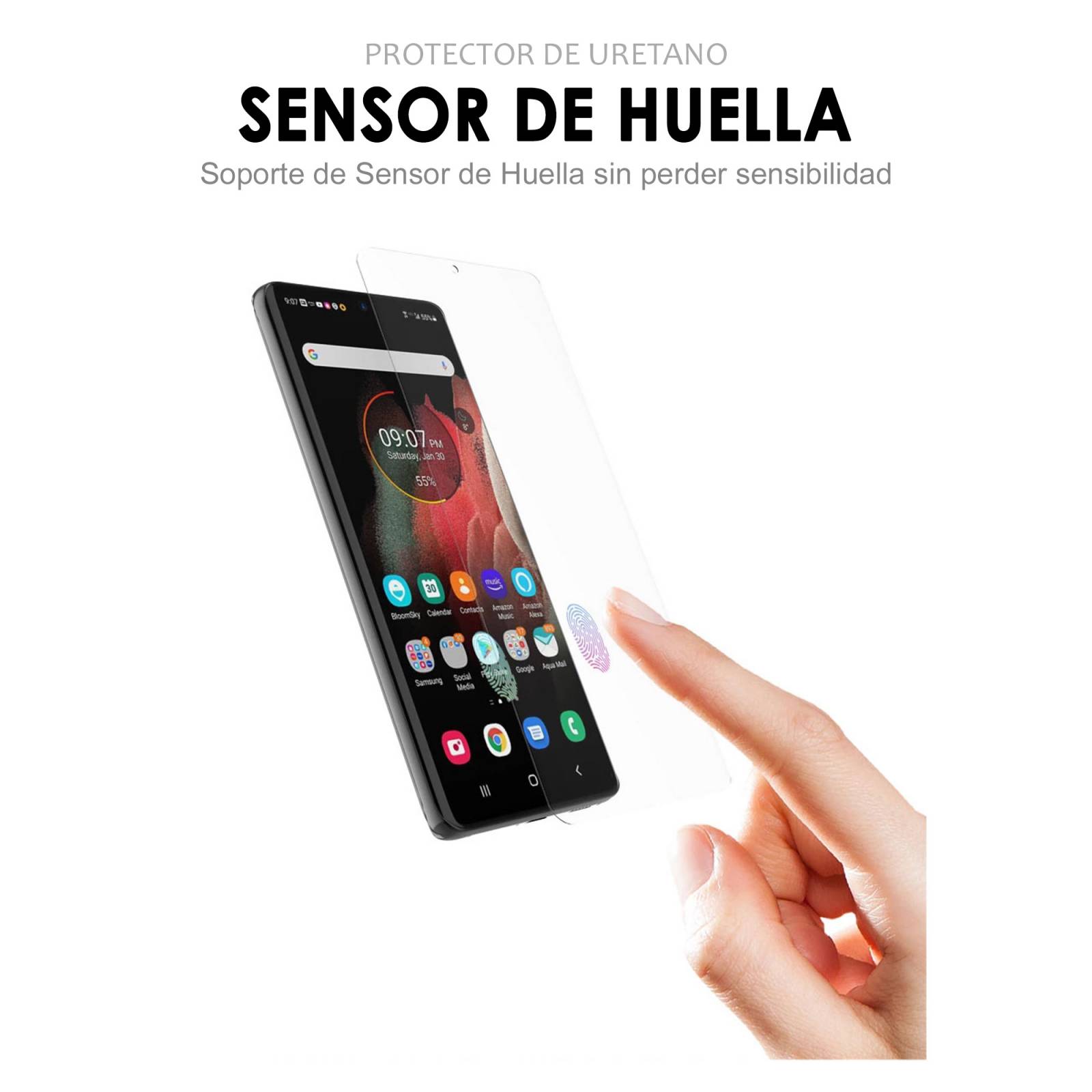 Mica Hidrogel Para Samsung S20 Fe Compatible Sensor 2pzs