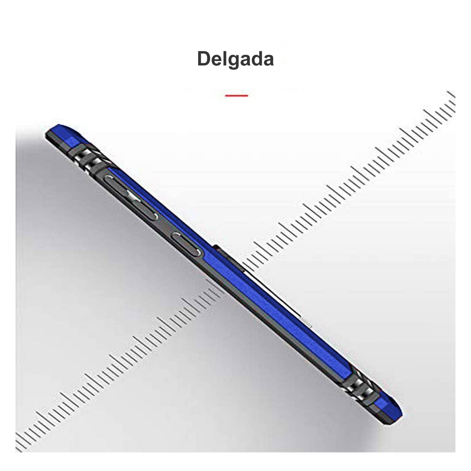 Funda Uso Rudo Anillo Para Honor X9 Azul
