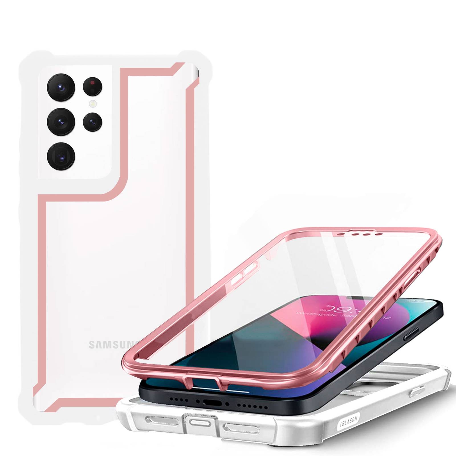 Funda De Uso Rudo Tough 360 Para Galaxy S22 Ultra