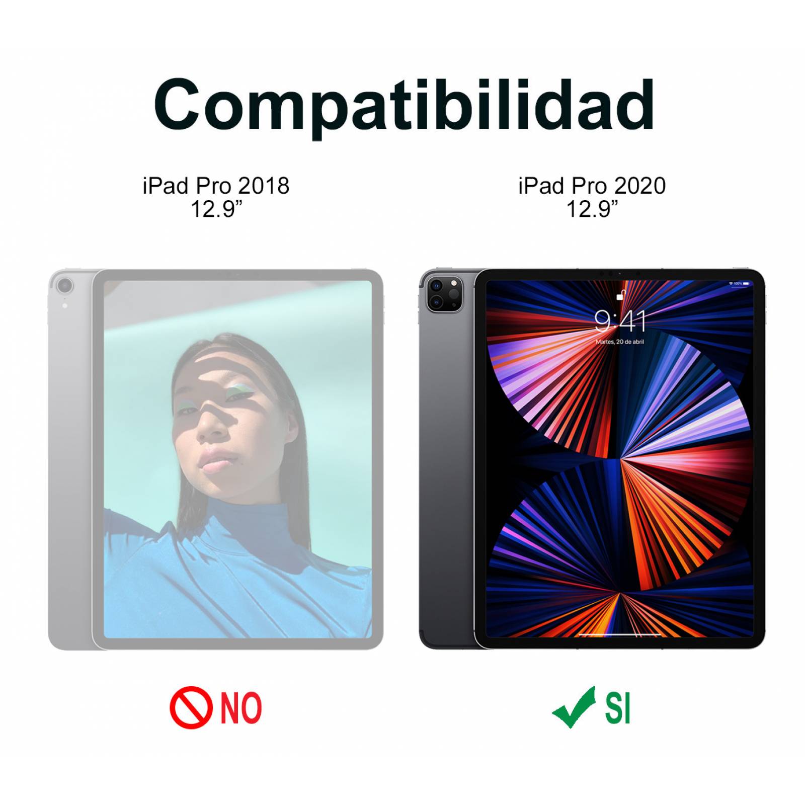 Funda Para iPad Pro 2020 12.9'' Inteligente Raptic X-Doria Black