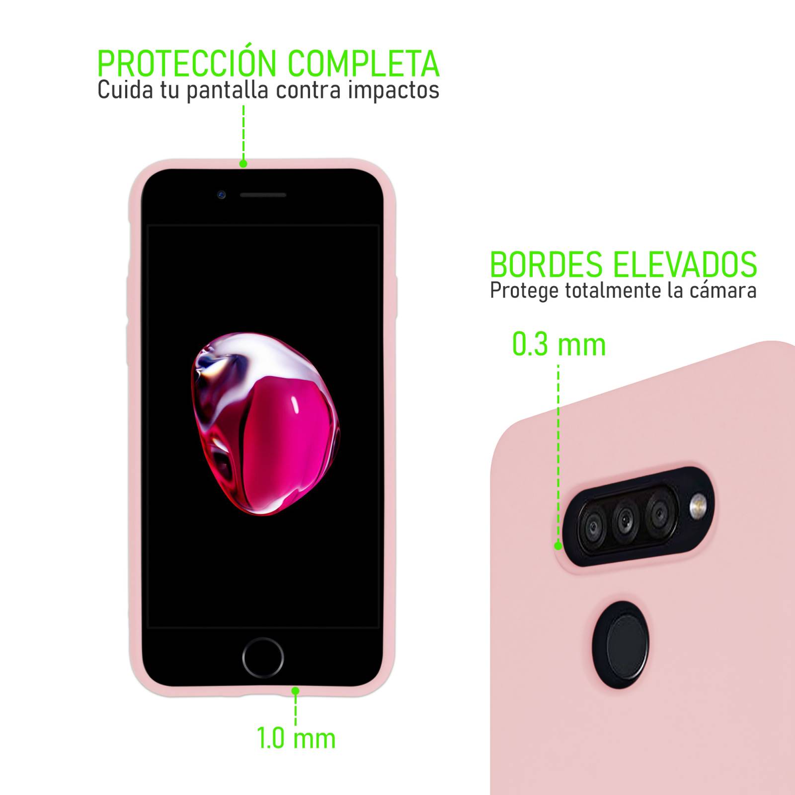 Funda De Silicón Suave Molan Cano Para Honor X9 Rosa