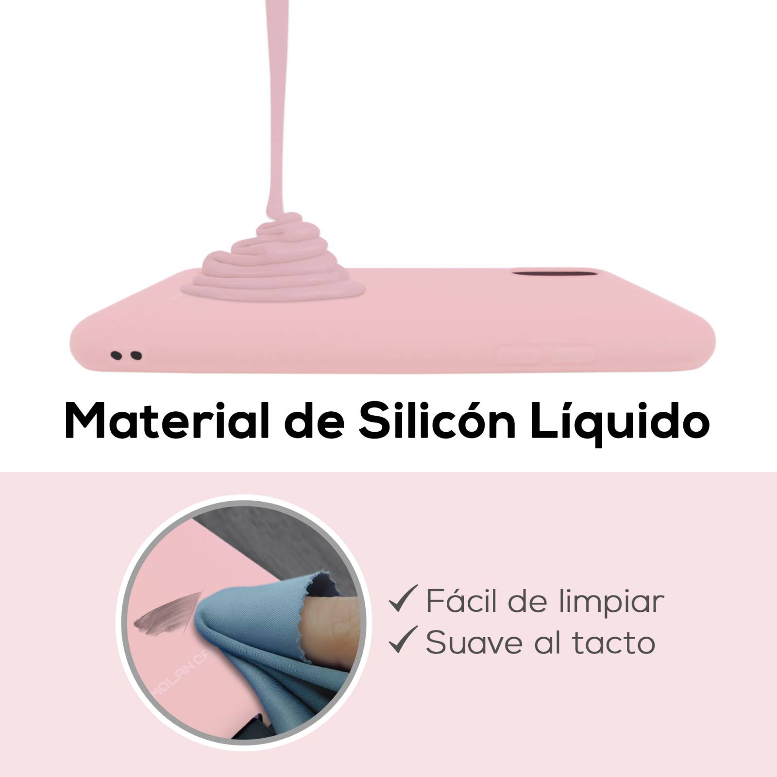Funda De Silicón Suave Molan Cano Para Honor X9 Rosa