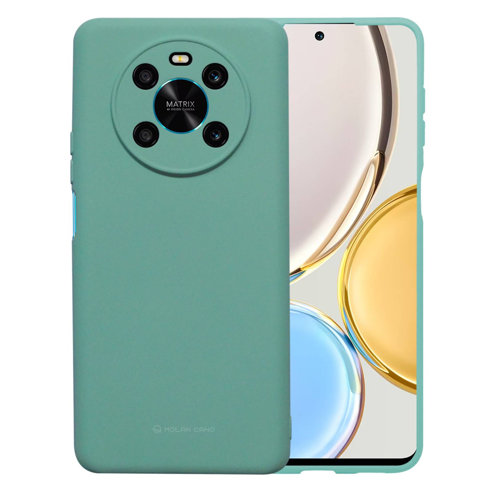 Funda De Silicón Suave Molan Cano Para Honor X9 Menta