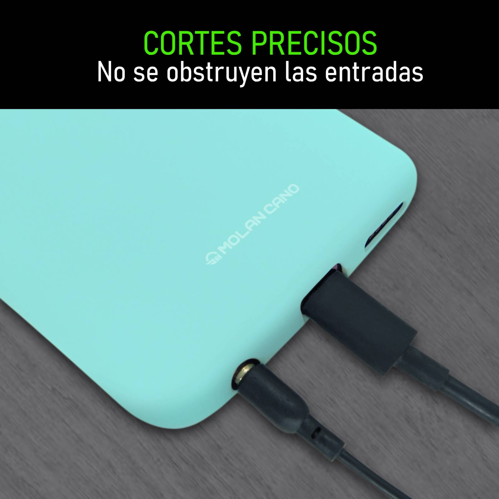 Funda De Silicón Suave Molan Cano Para Honor X9 Menta