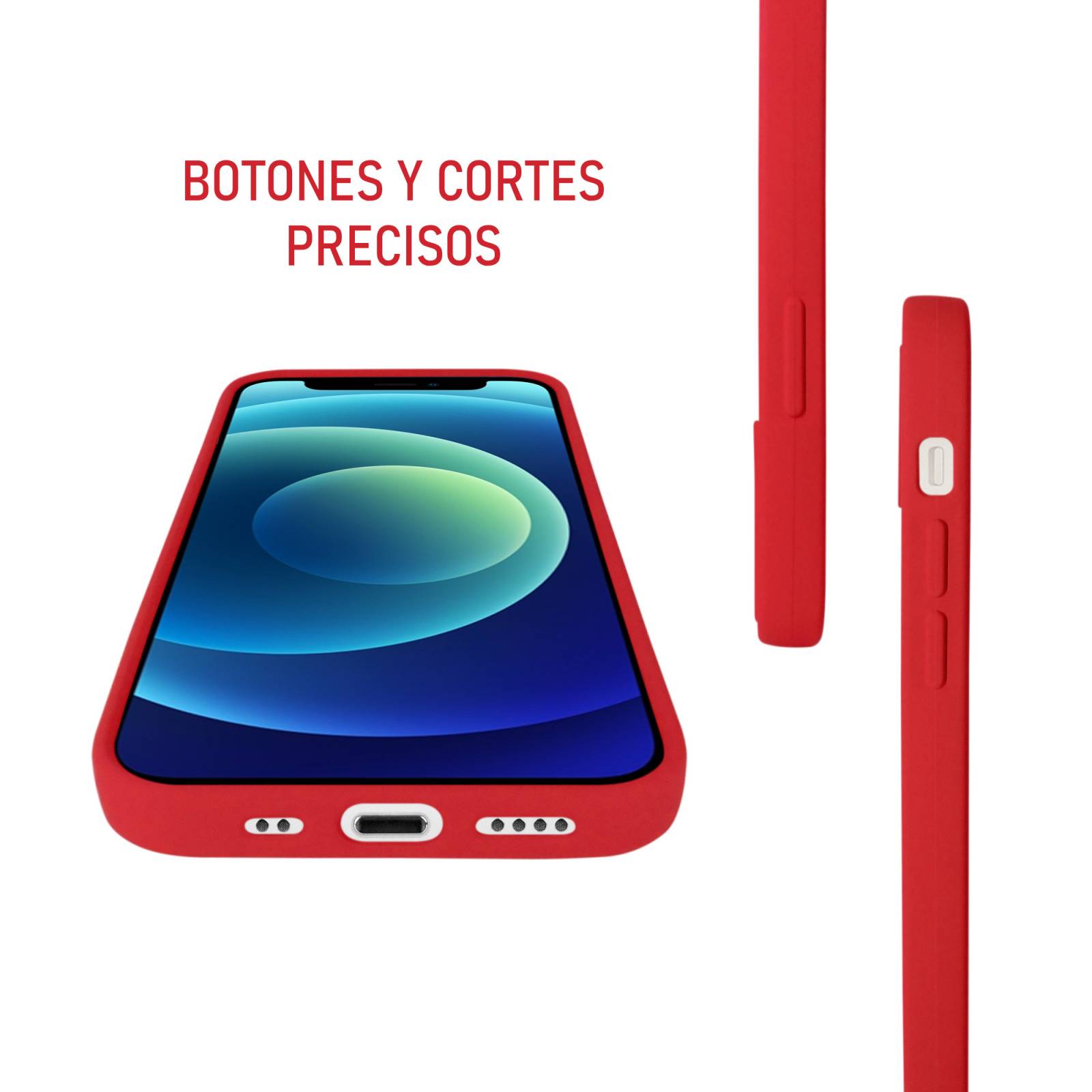 Funda De Silicón Suave Molan Cano Para Oppo Reno 7 5G Rojo
