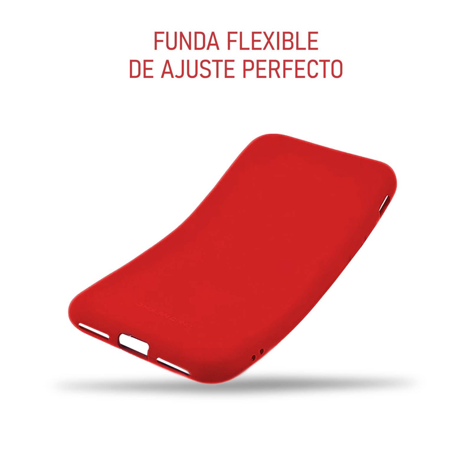 Funda De Silicón Suave Molan Cano Para Oppo Reno 7 5G Rojo