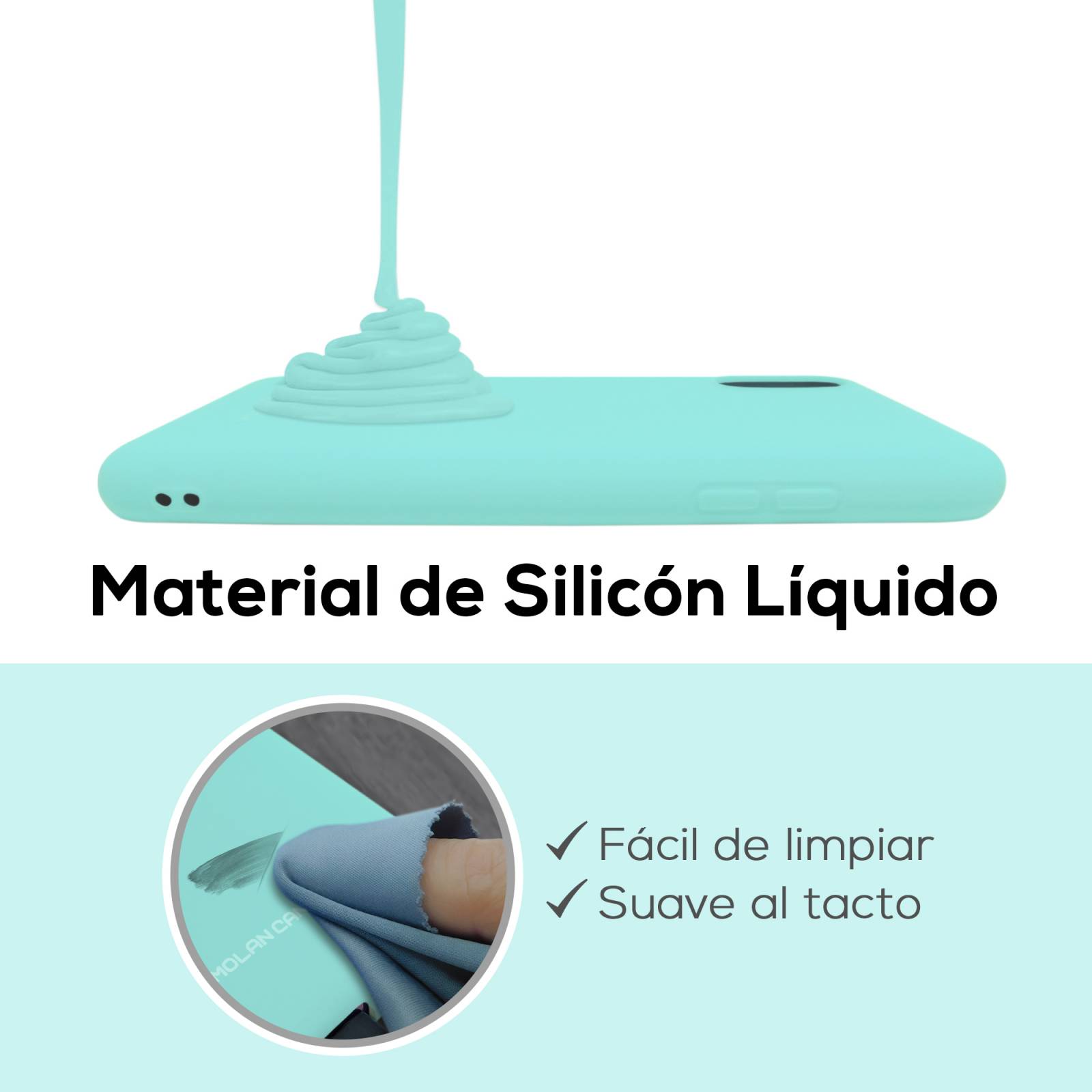 Funda De Silicón Suave Molan Cano Para Huawei Nova Y90