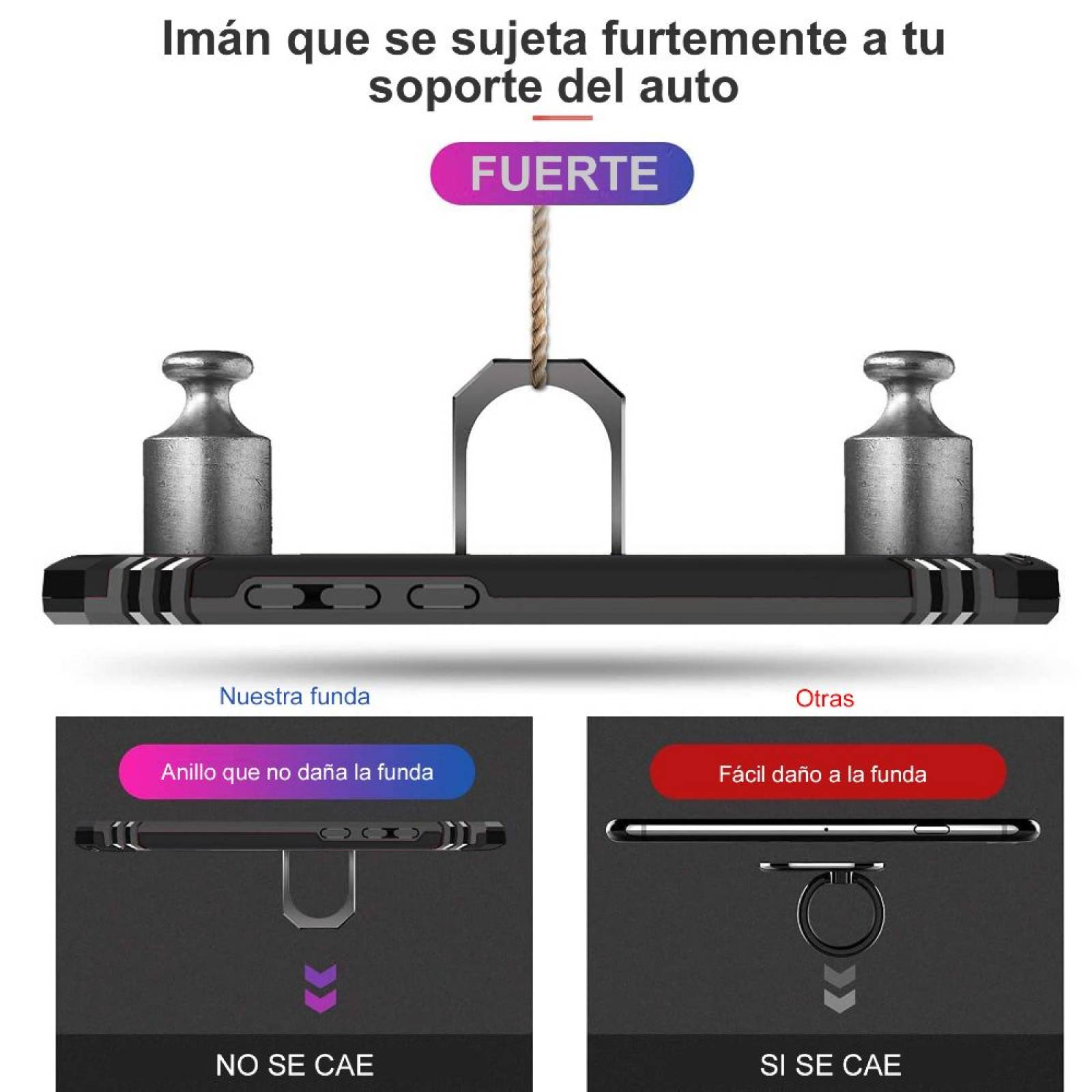 Funda Uso Rudo Anillo Para Samsung A04e