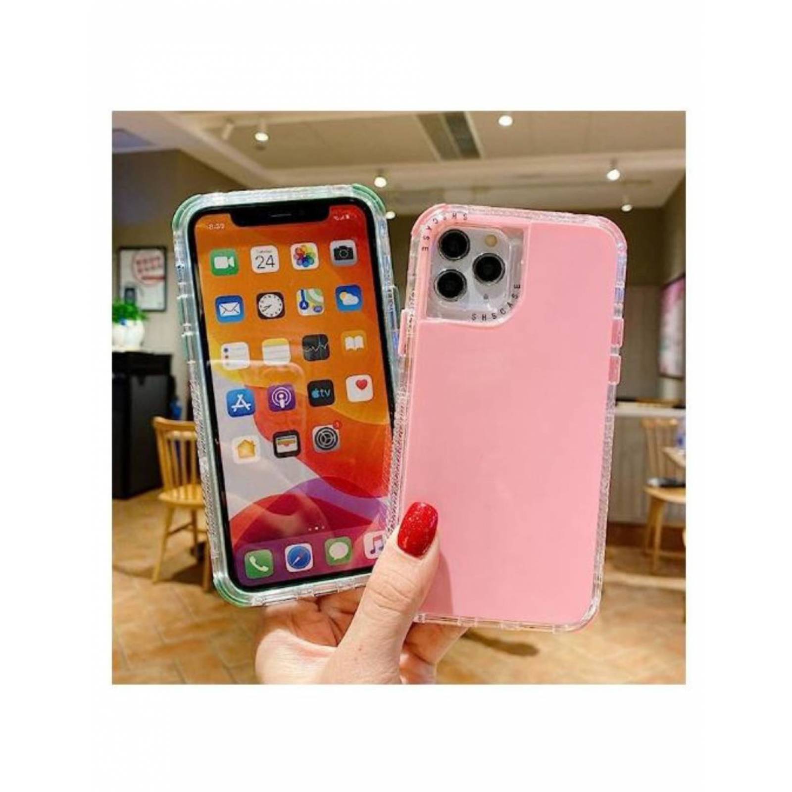 Funda Paint Uso Rudo Doble Capa Para iPhone 11