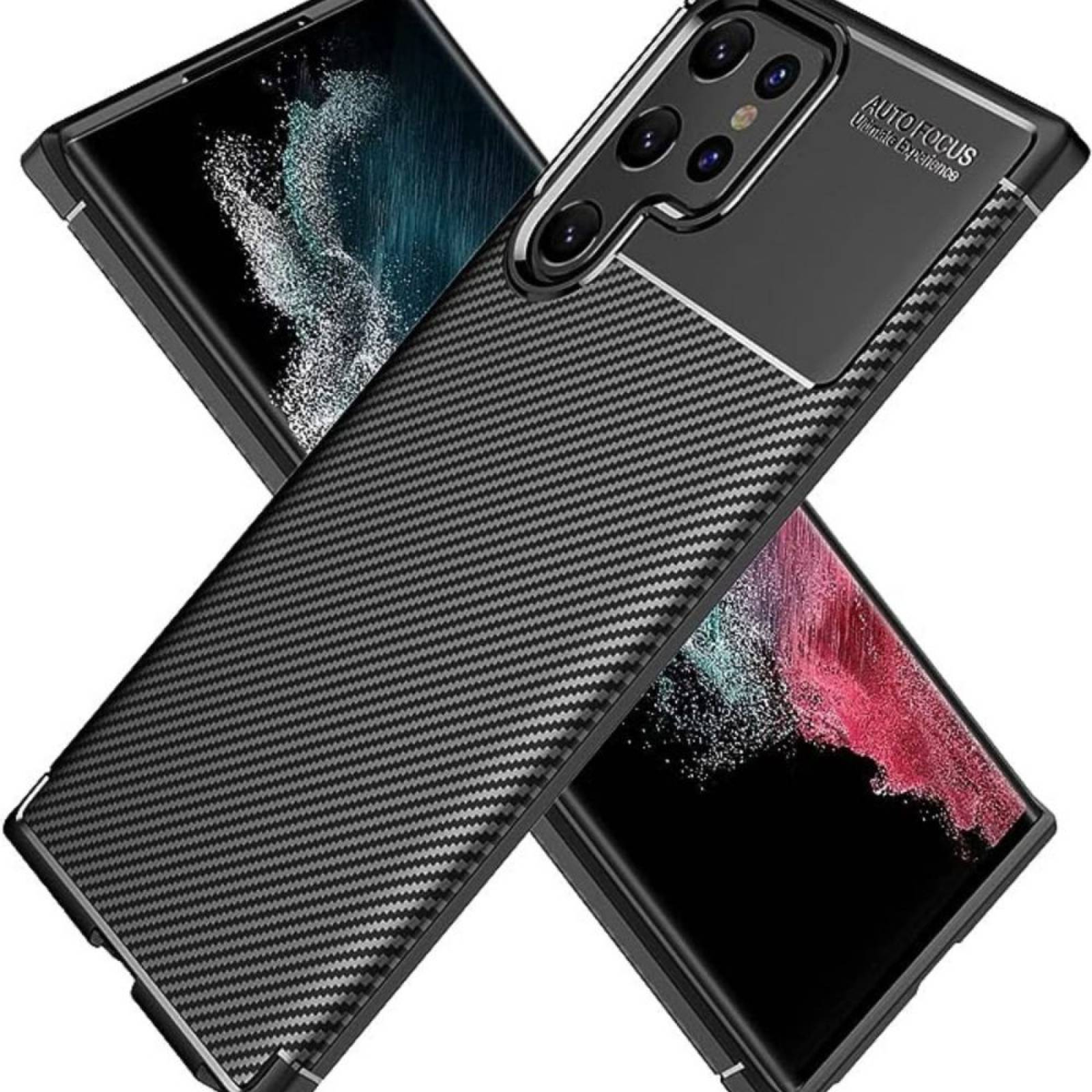 Funda Rugged Carbon Flexible para  Samsung S23 Ultra