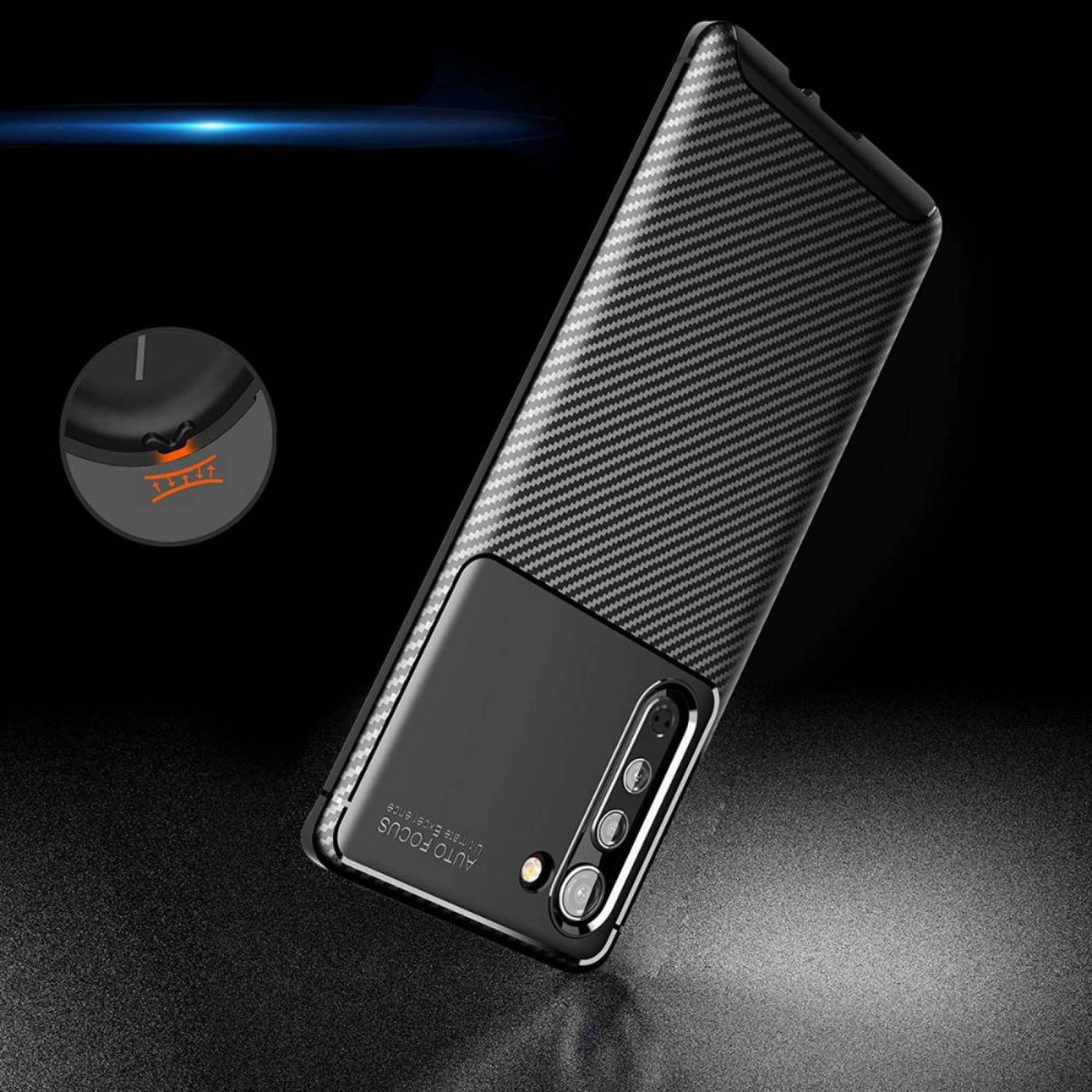 Funda Rugged Carbon Flexible para  Samsung S23 Ultra