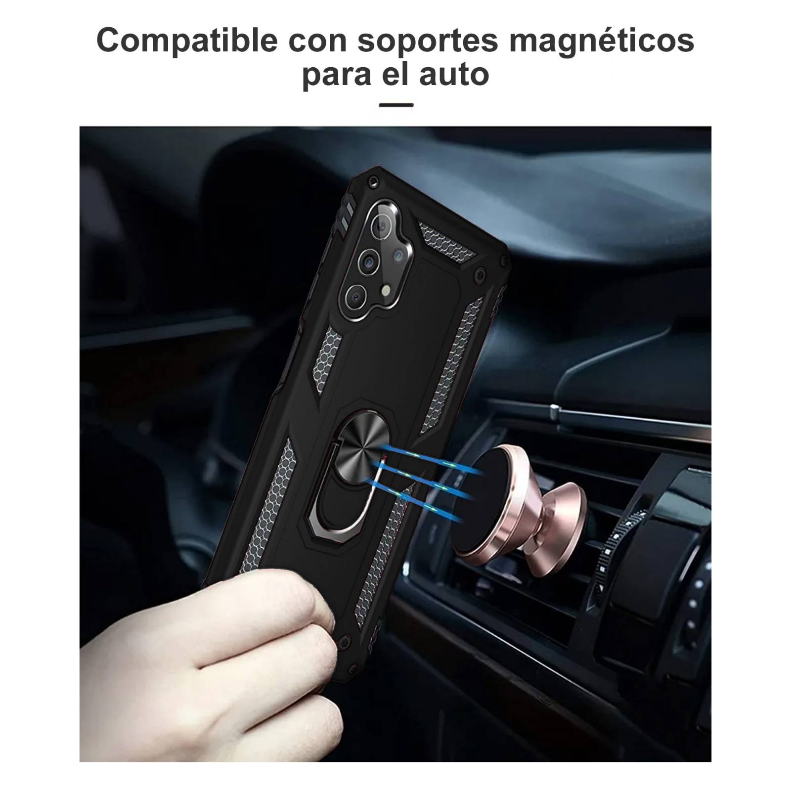 Funda Escudo Uso Rudo Con Anillo Para Samsung A04 / A04s