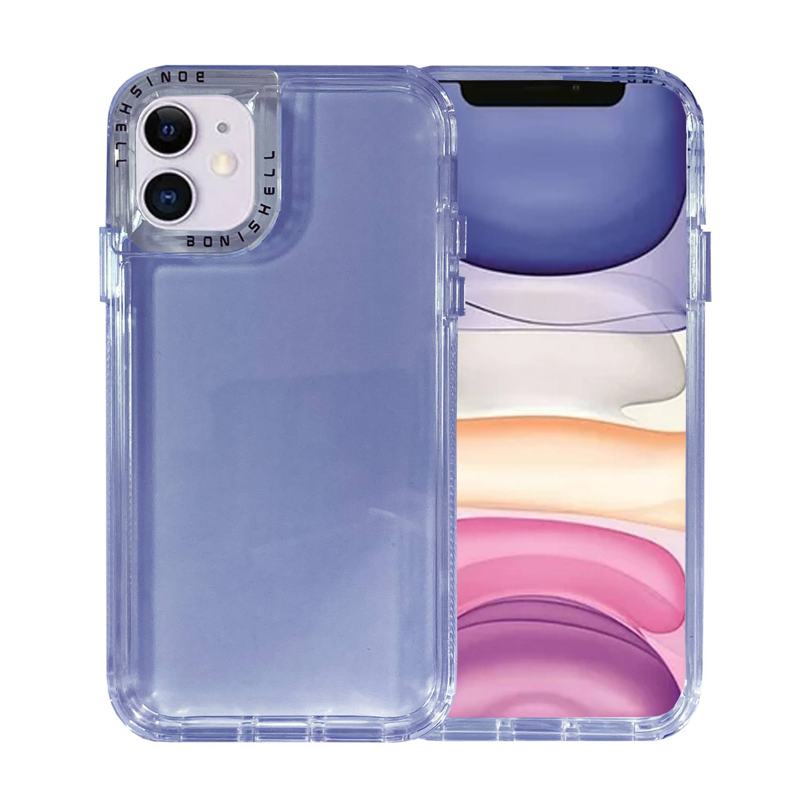 Funda Traslúcida Uso Rudo Rainbow para iPhone 11