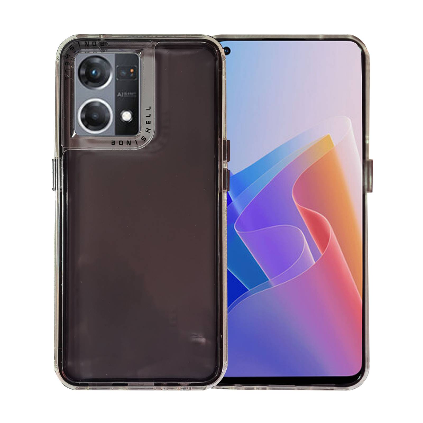 Funda Traslúcida Uso Rudo Rainbow para Oppo Reno 7 4G