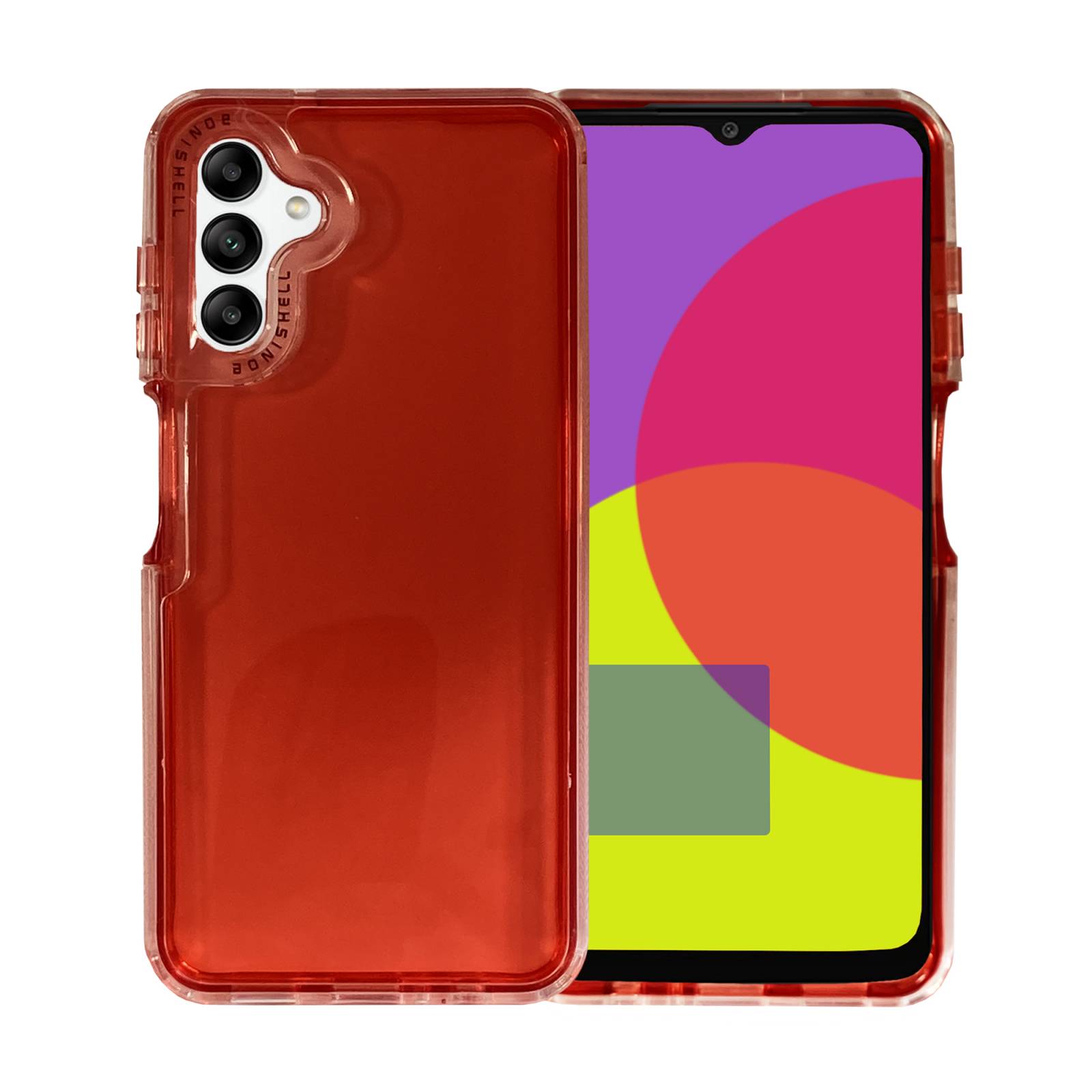 Funda Traslúcida Uso Rudo Rainbow para Samsung A04/A04s