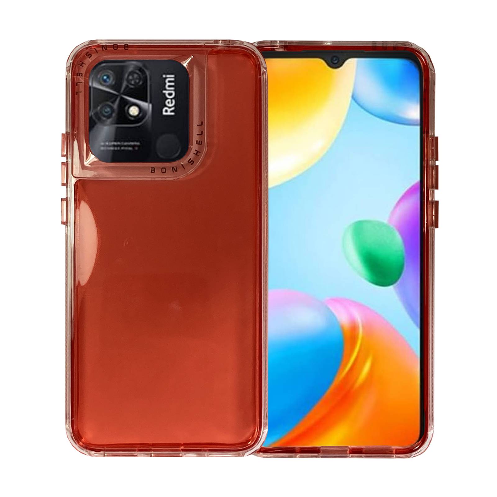 Funda Traslúcida Uso Rudo Rainbow para Xiaomi Redmi 10C