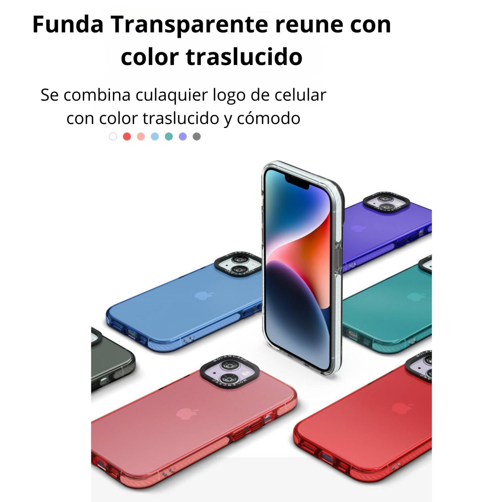 Funda Uso Rudo Rainbow Glossy para Samsung A14