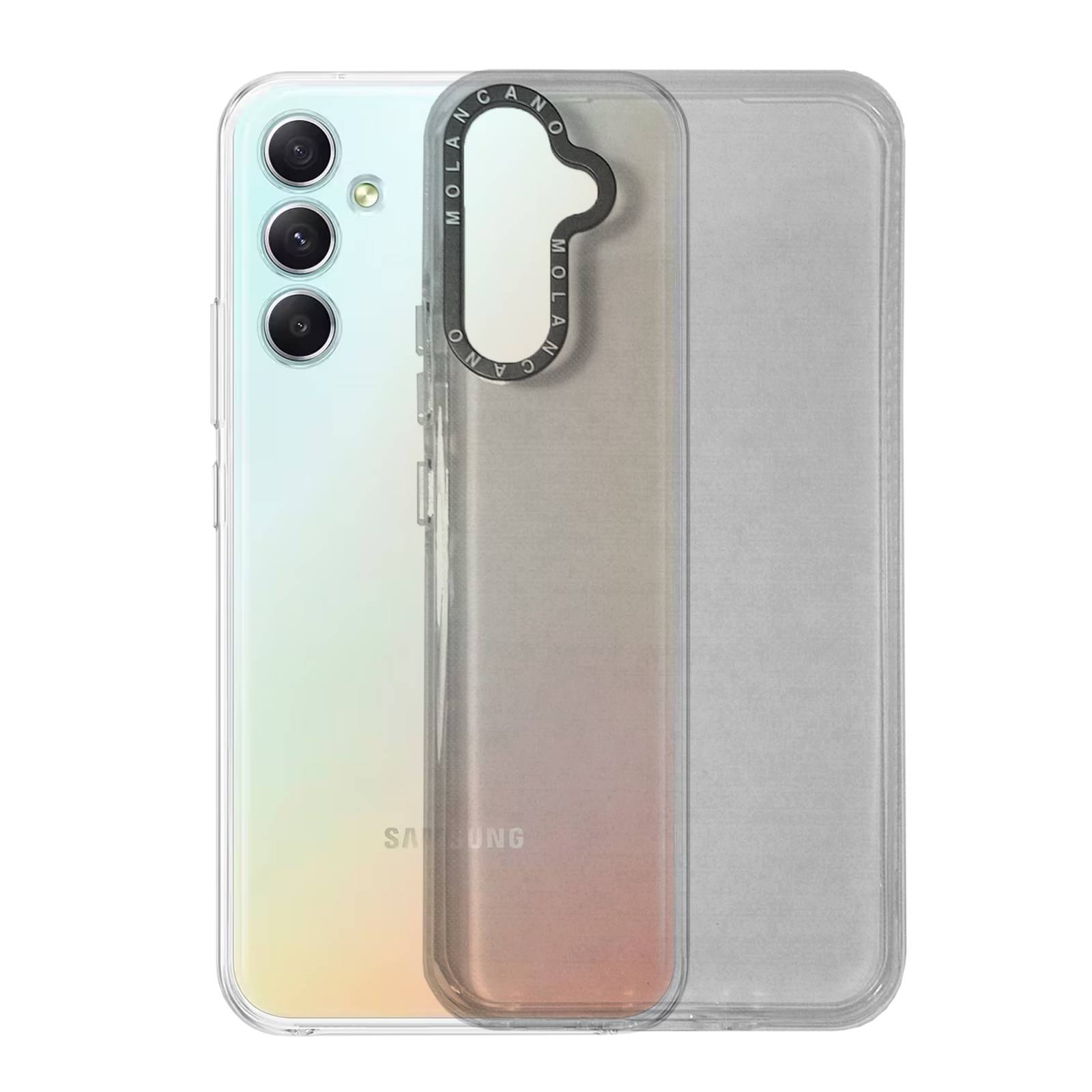 Funda Uso Rudo Rainbow Glossy para Samsung A34