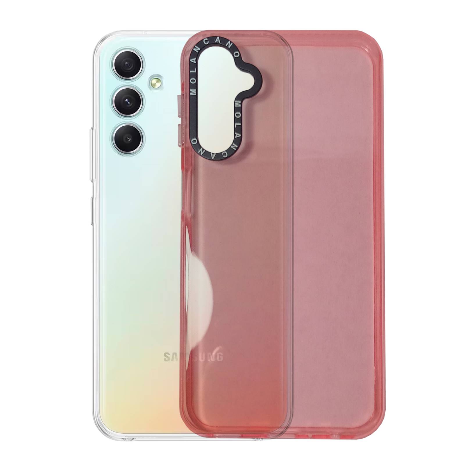 Funda Uso Rudo Rainbow Glossy para Samsung A34