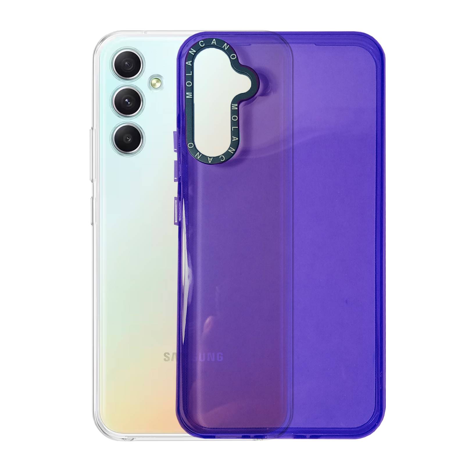 Funda Uso Rudo Rainbow Glossy para Samsung A34