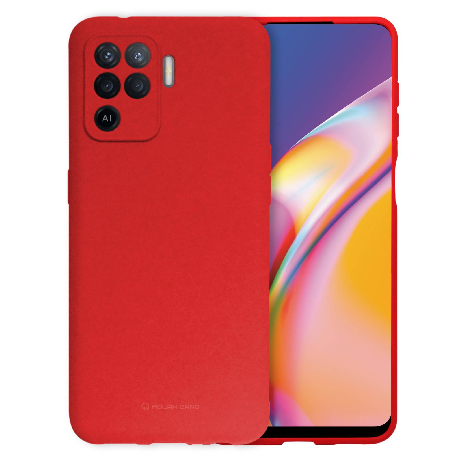 Funda de Silicon Suave Molan Cano para Oppo Reno 5 Lite