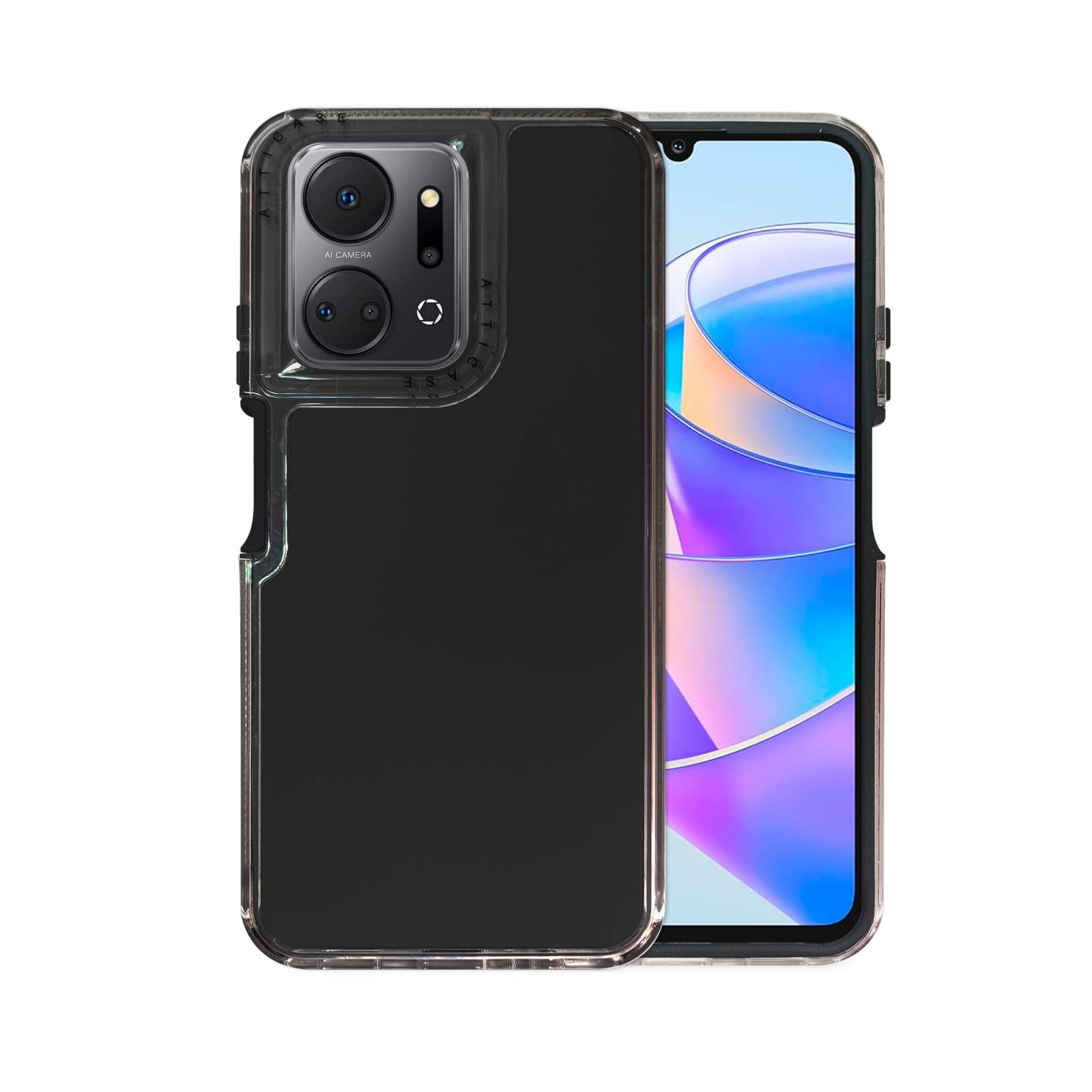 Funda Uso Rudo Rainbow Paint para Honor X7a