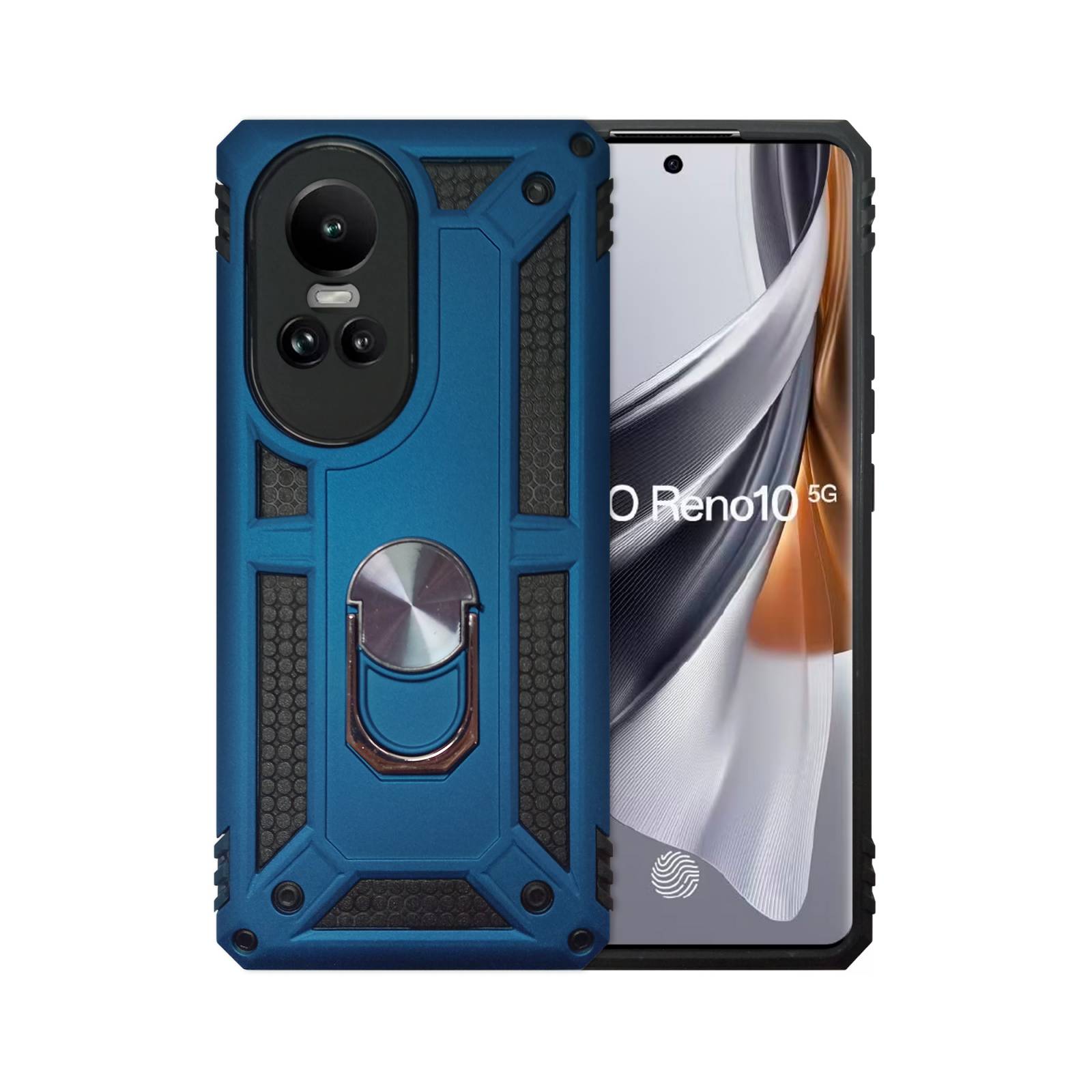 Funda Uso Rudo con Soporte anillo Para Oppo Reno 10 5G