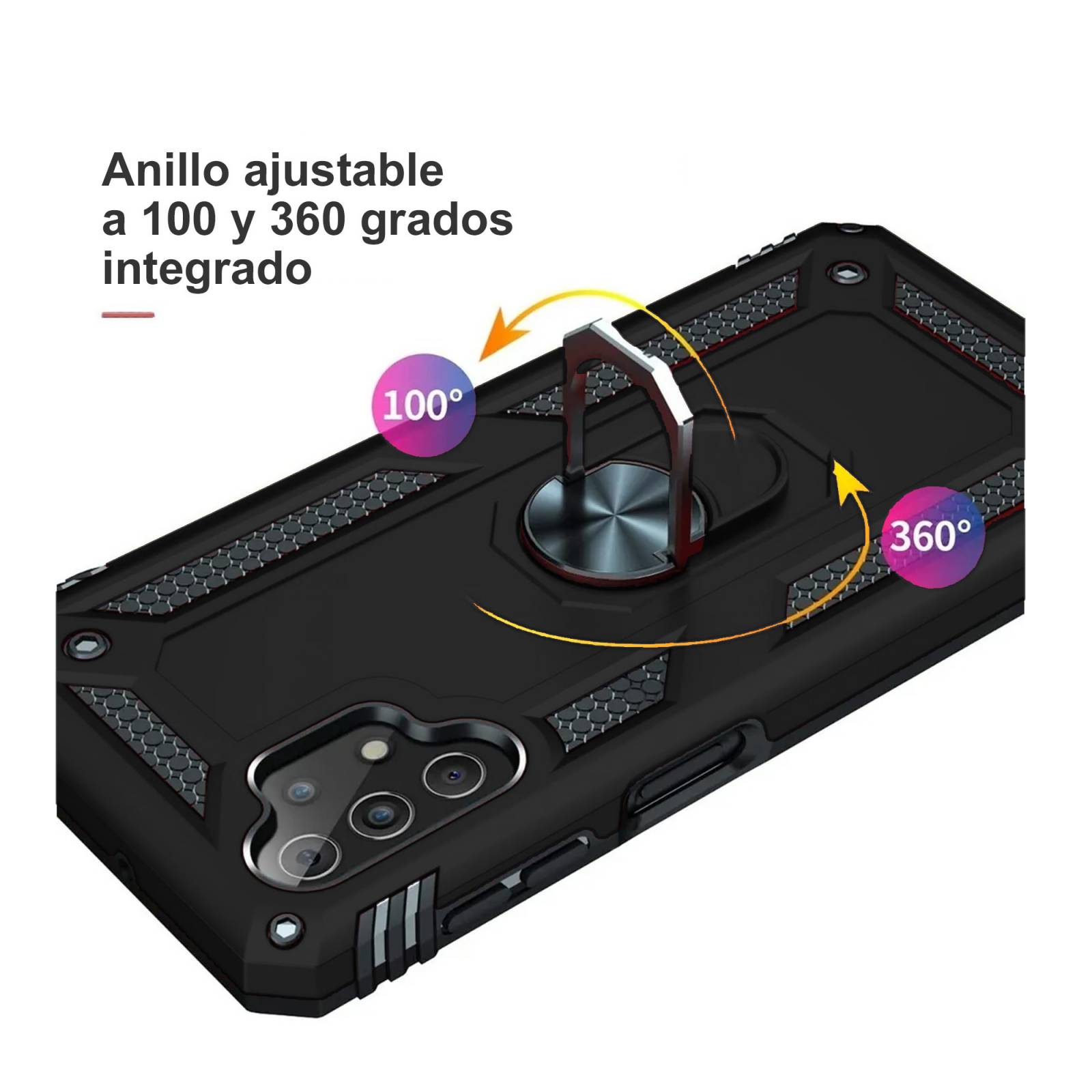 Funda Uso Rudo con Soporte anillo Para Oppo Reno 10 5G