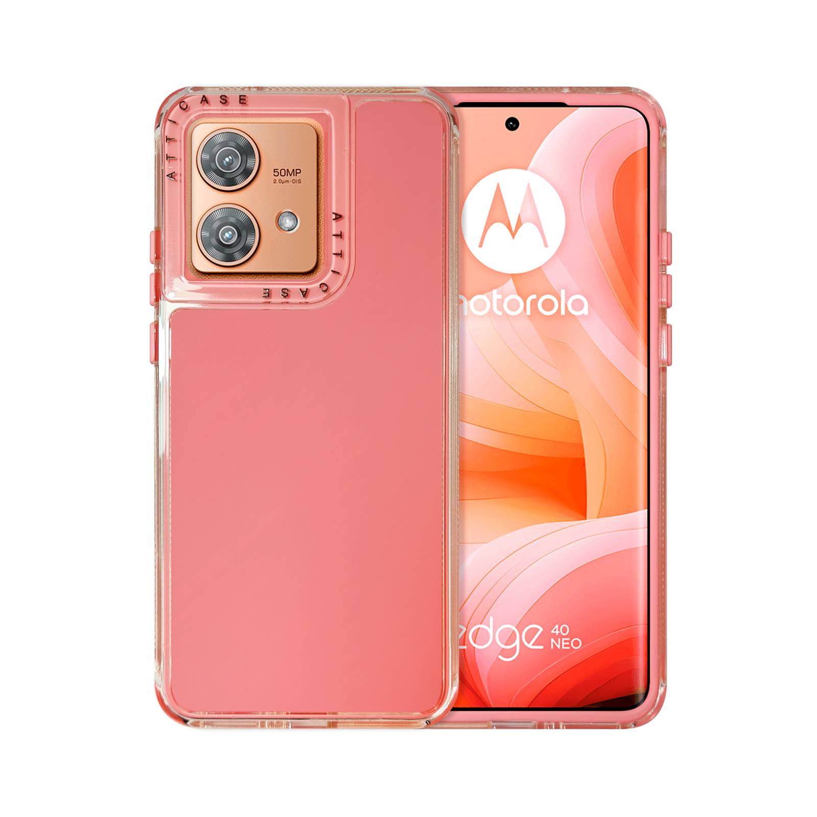 Funda Uso Rudo Rainbow Paint Para Moto Edge 40 Neo