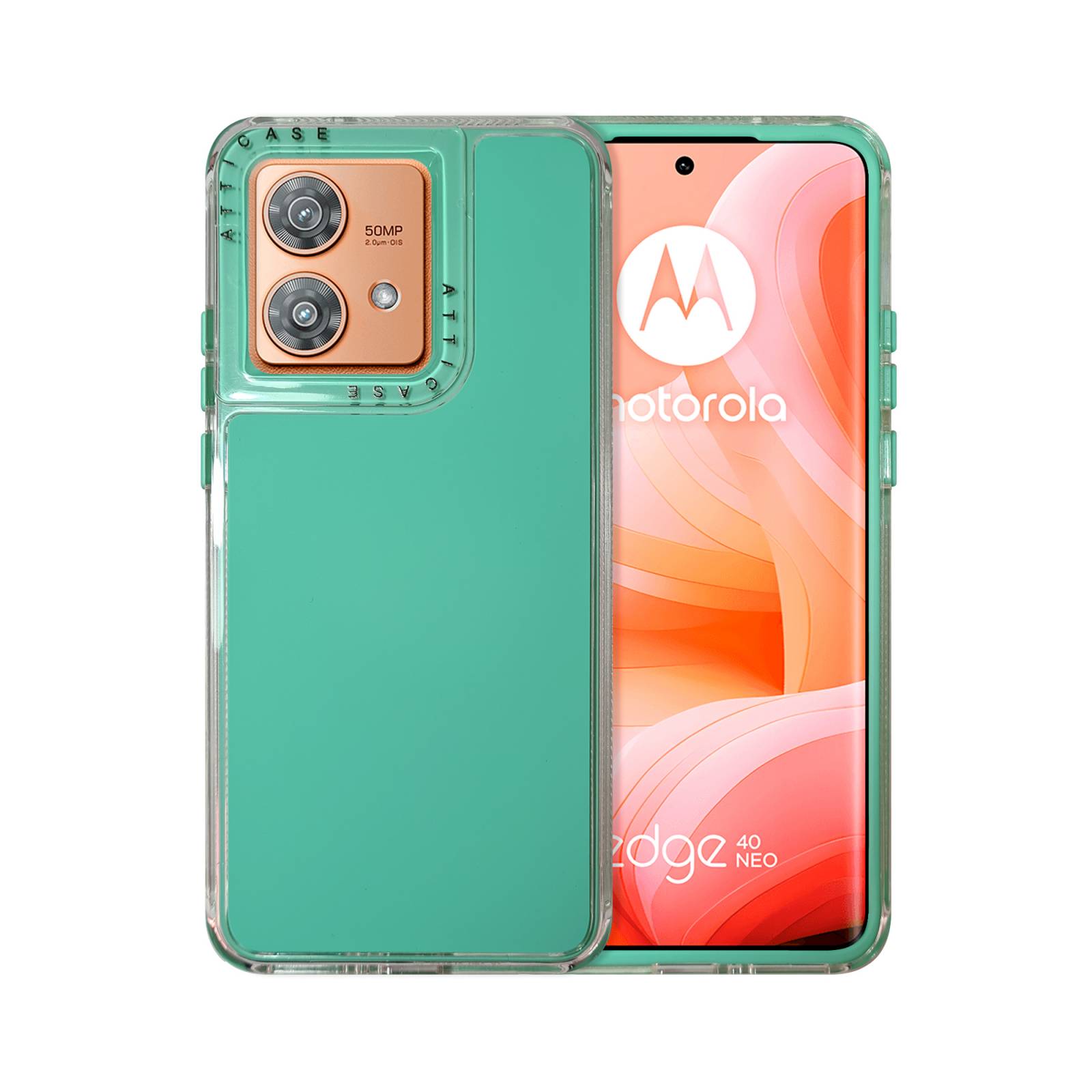 Funda Uso Rudo Rainbow Paint Para Moto Edge 40 Neo