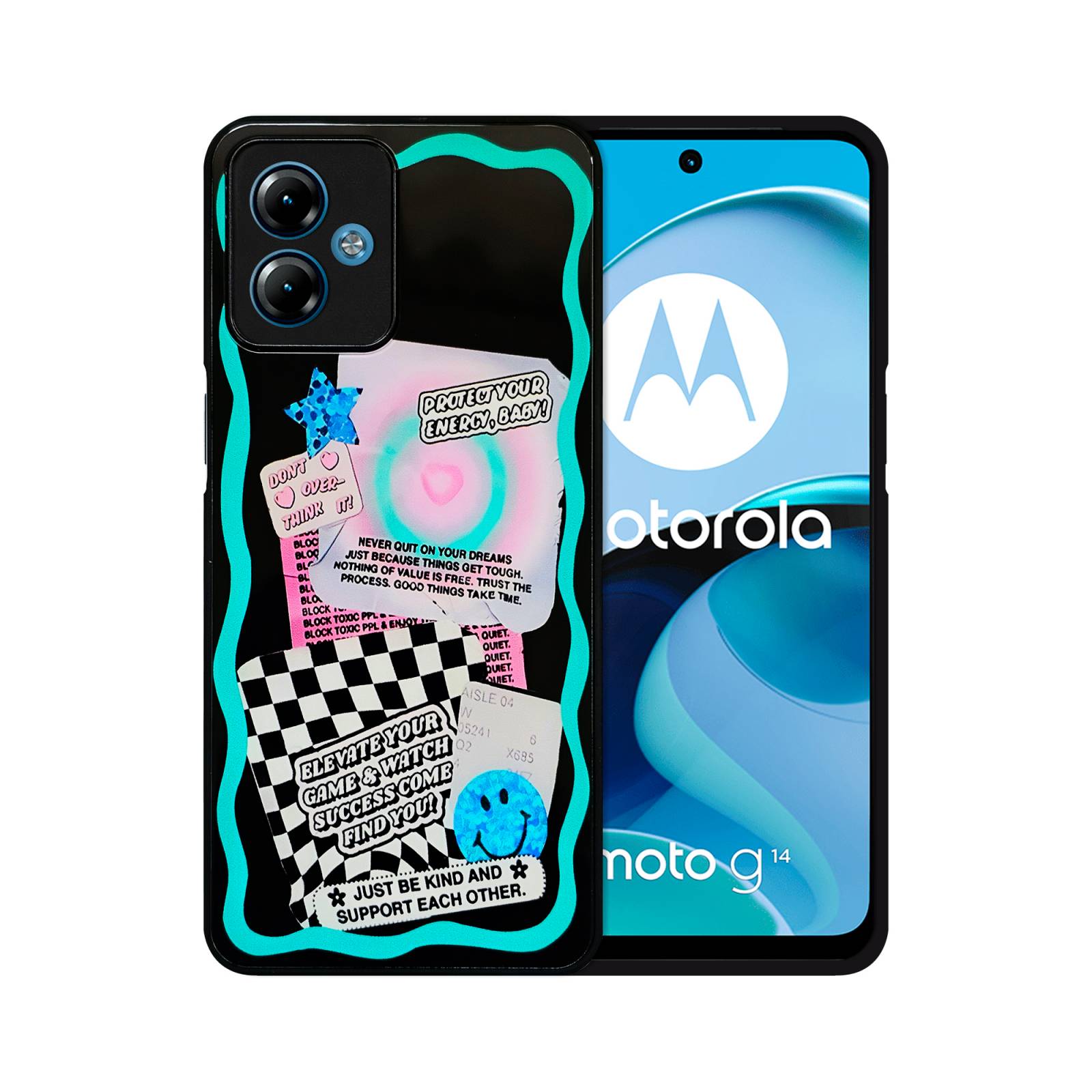 Funda de Vidrio Templado Glass Fashion para Moto G14