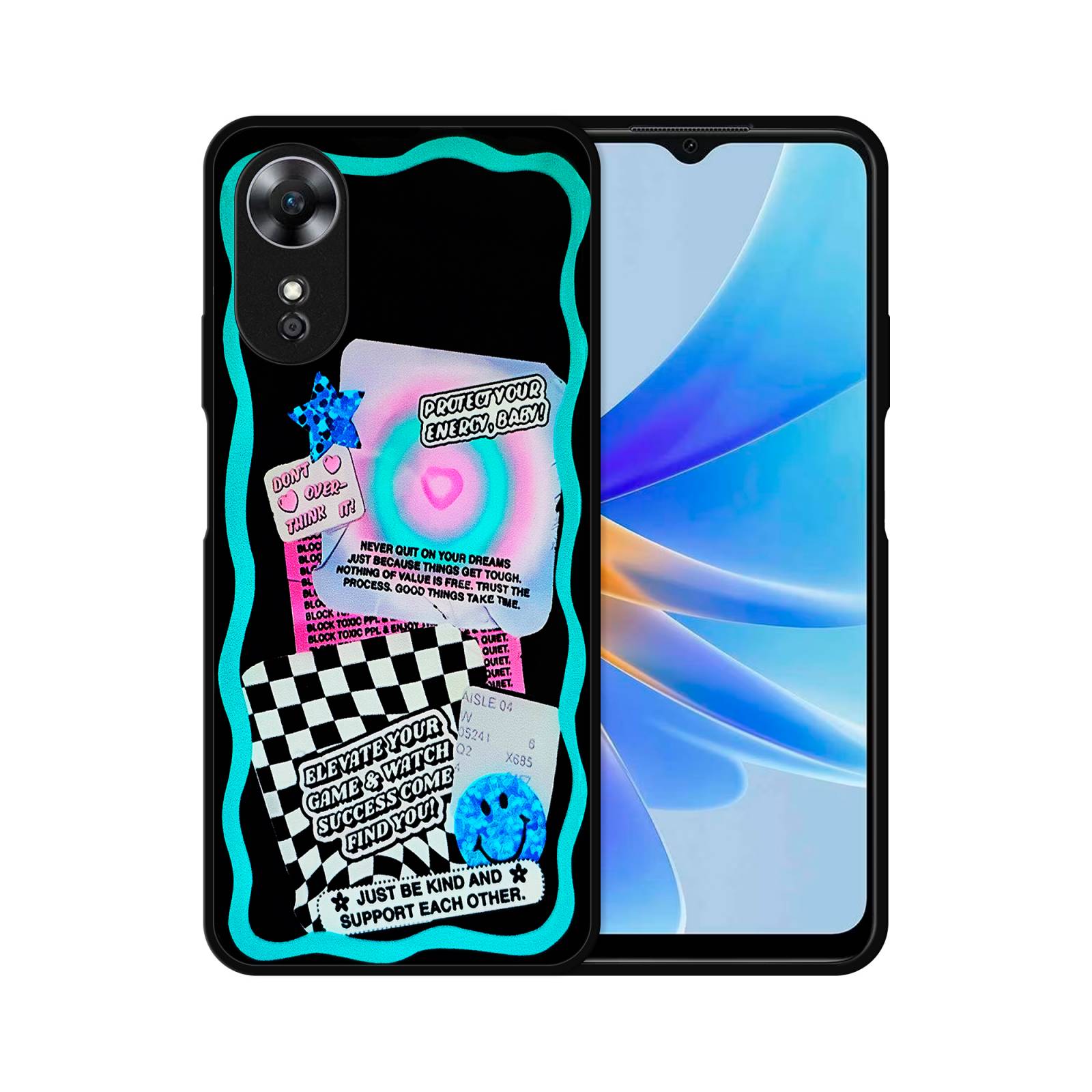 Funda de Vidrio Templado Glass Fashion para Oppo A17