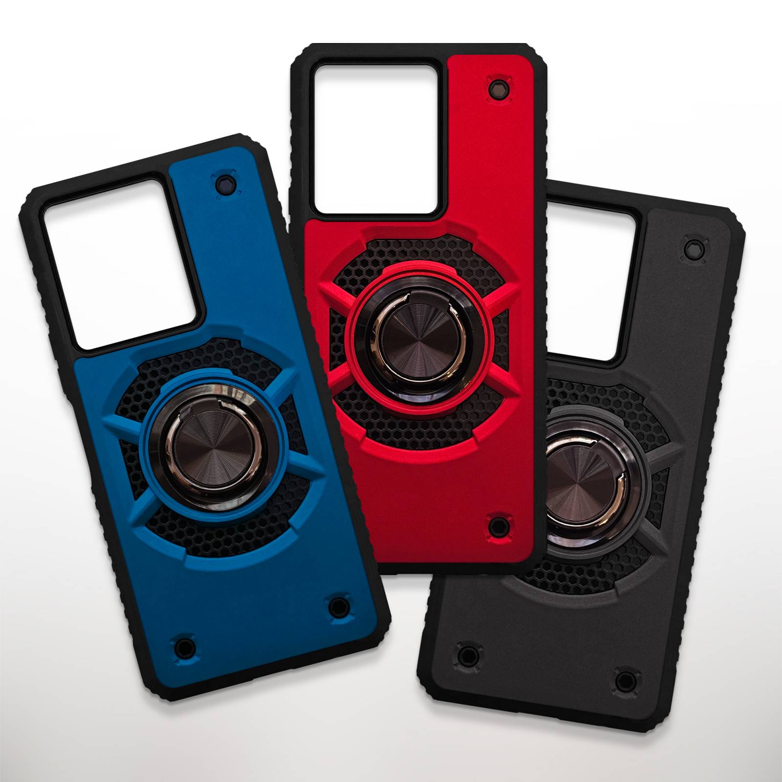 Funda Escudo Uso Rudo Con Anillo Para Vivo Y36