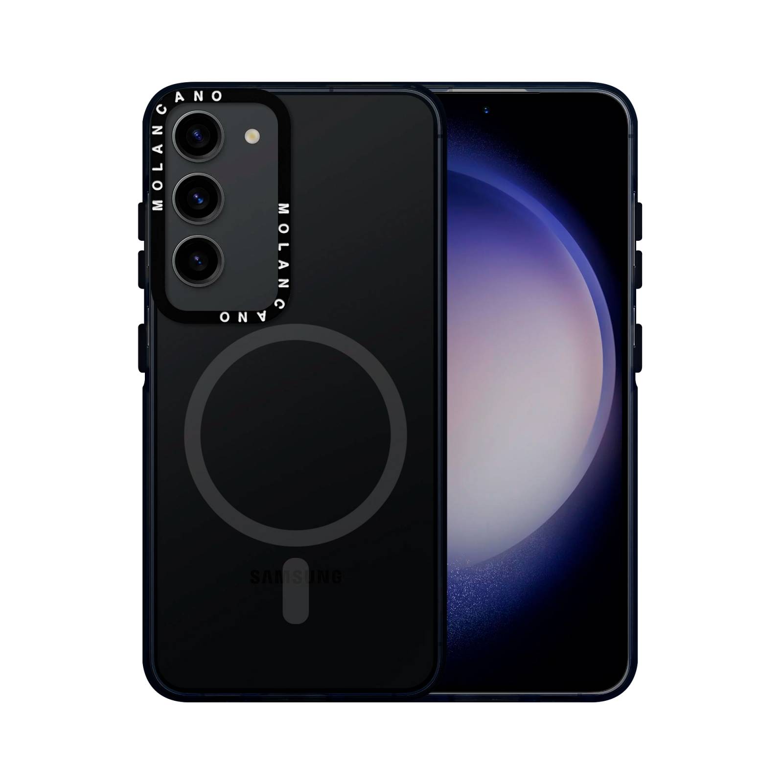 Funda Uso Rudo Traslucido Rainbow Magsafe Para Samsung S23