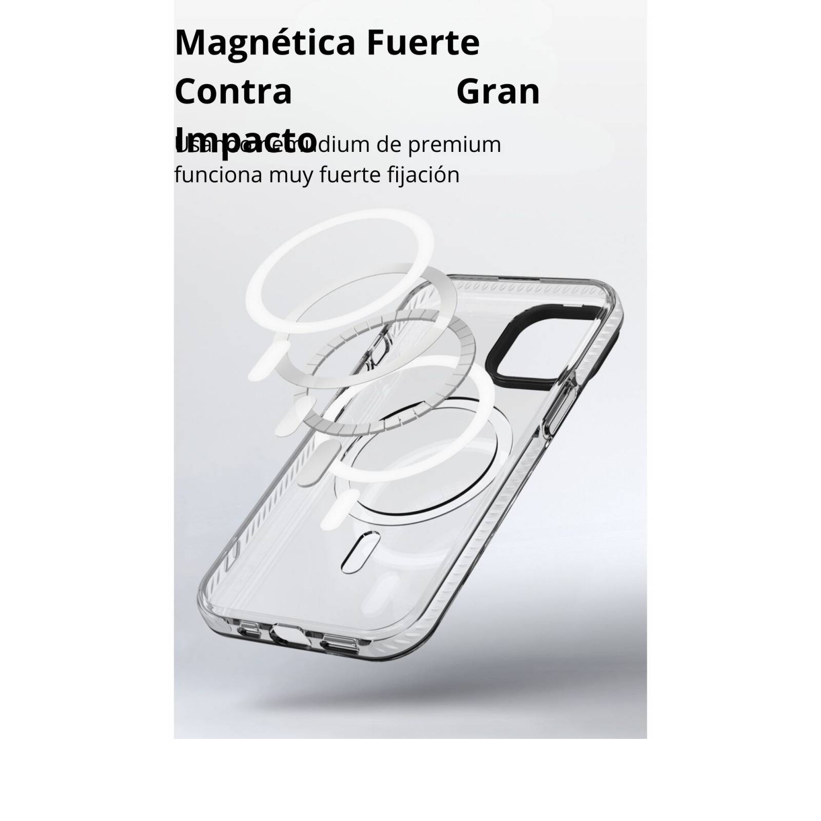 Funda Uso Rudo Traslucido Rainbow Magsafe Para Samsung S23